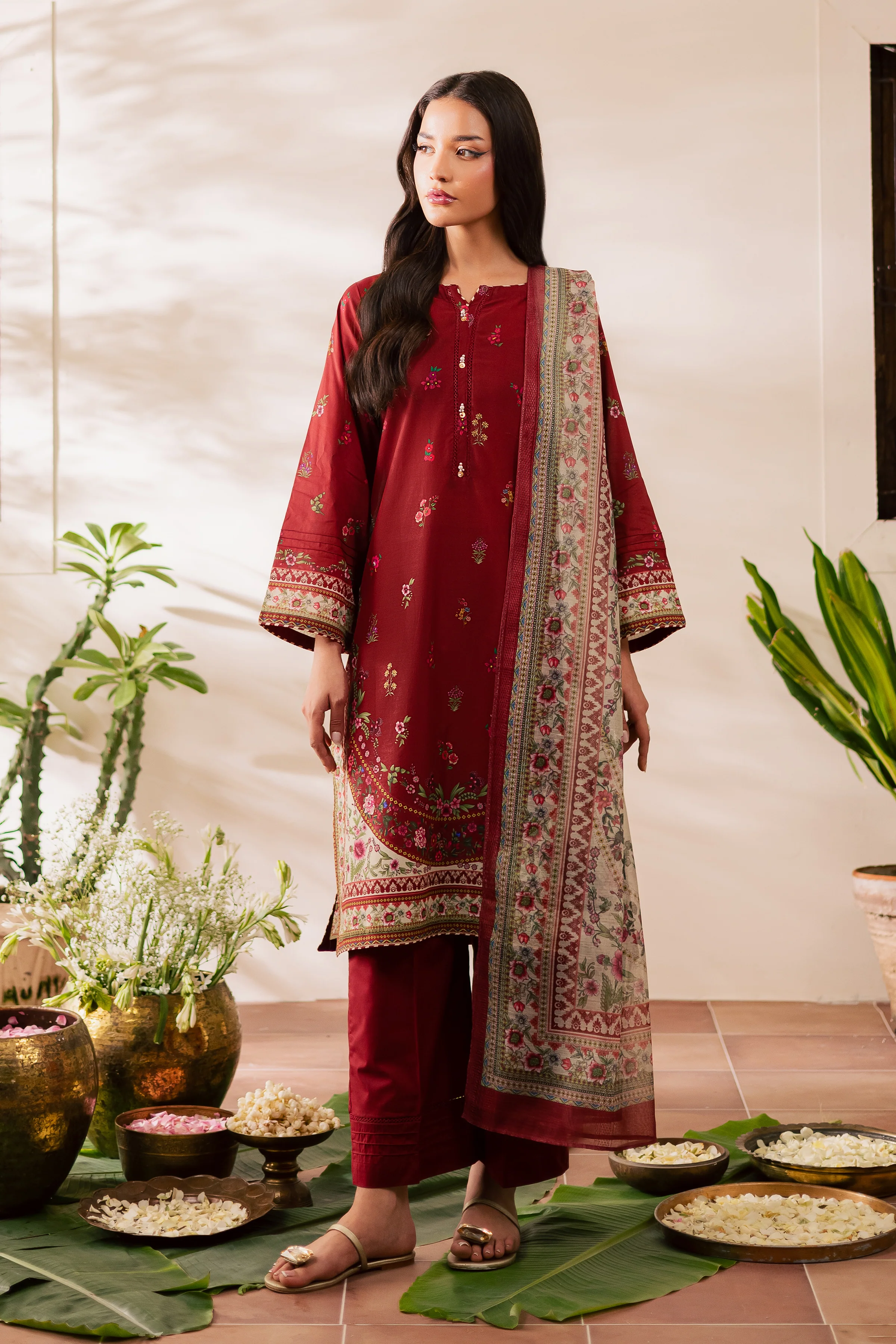 Shayla 3Pc - Printed Casual Pret - Image 5
