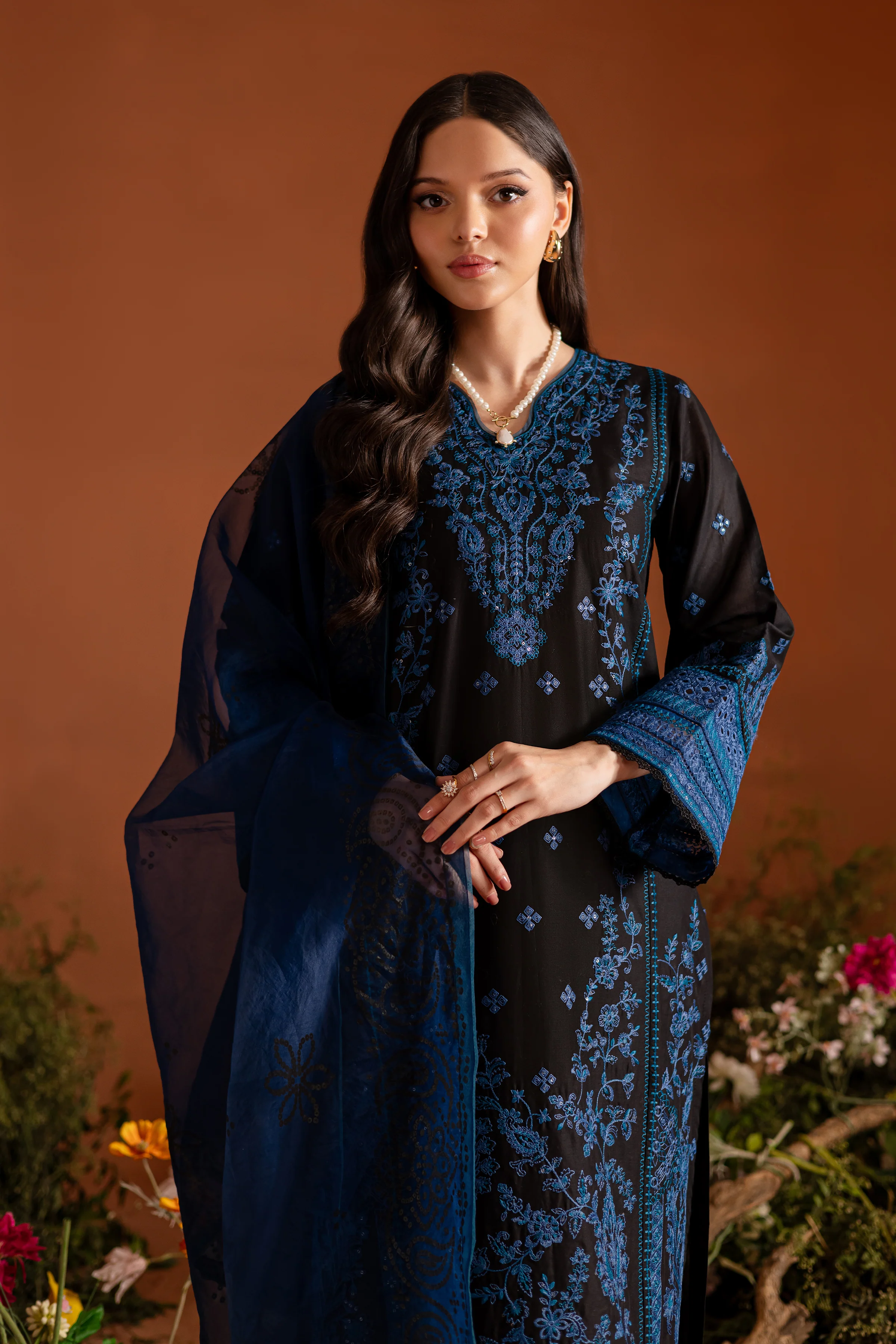 Shehrzad 3Pc - Embroidered Lawn Dress - Image 2