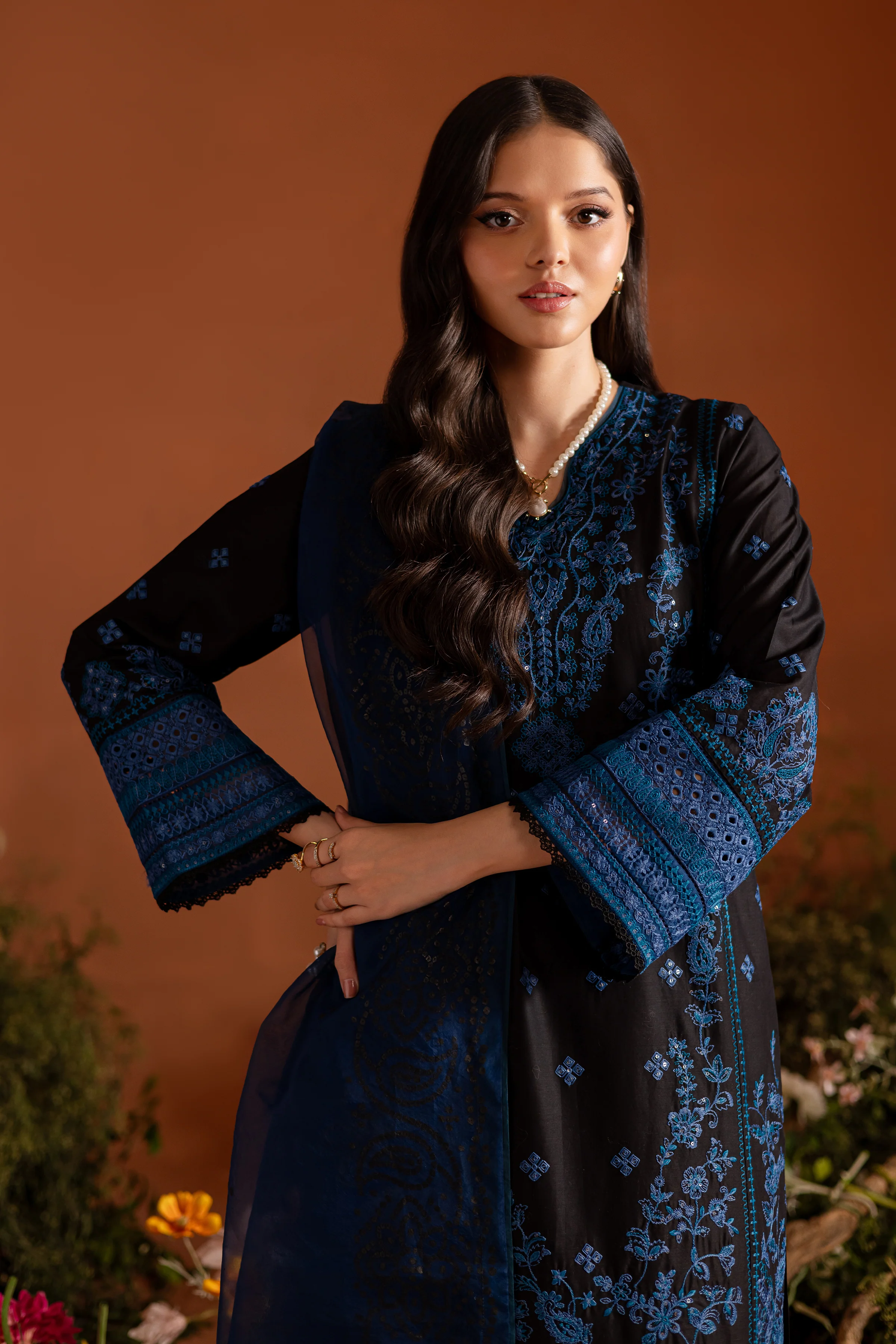 Shehrzad 3Pc - Embroidered Lawn Dress - Image 3