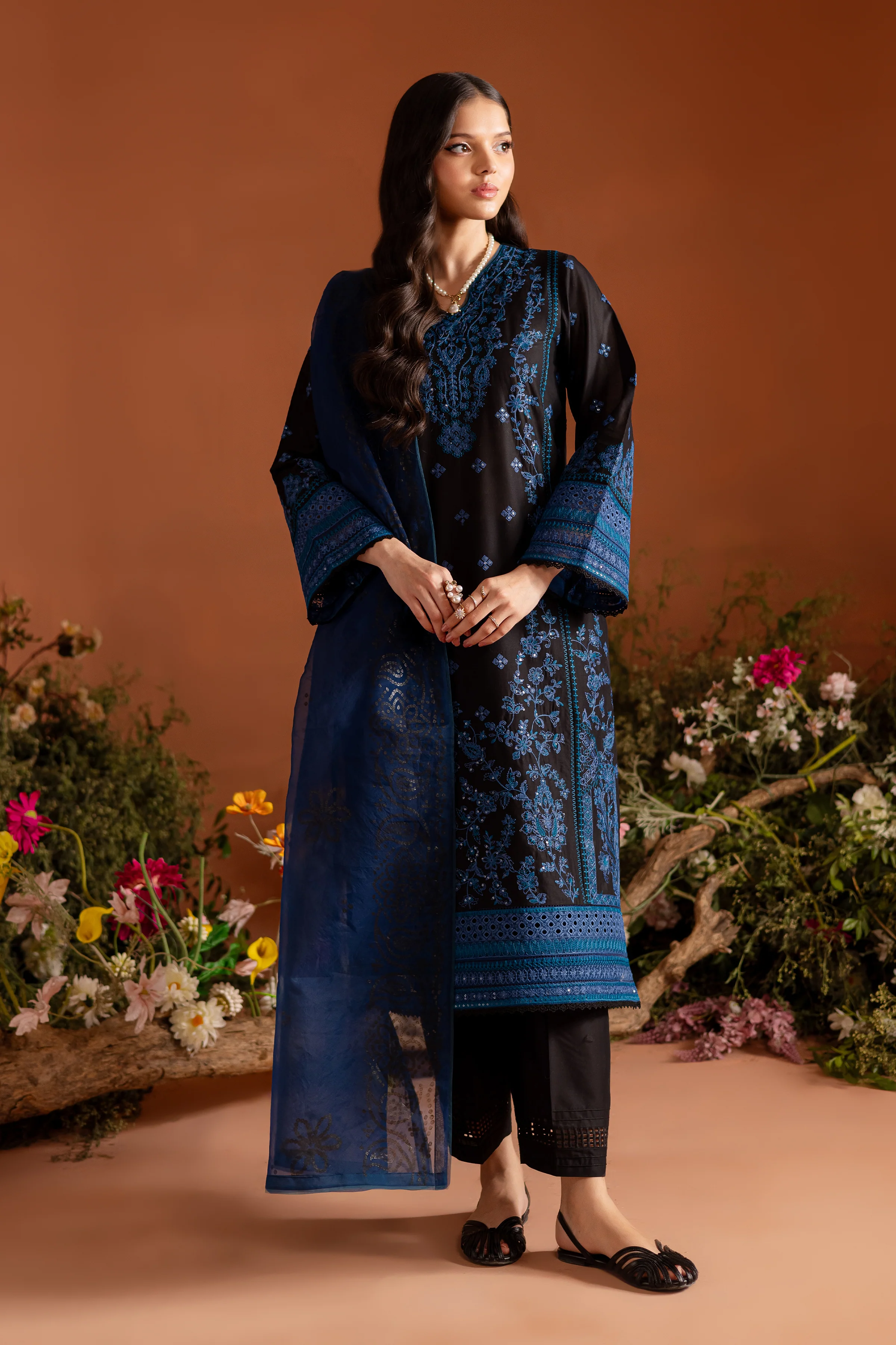 Shehrzad 3Pc - Embroidered Lawn Dress - Image 4