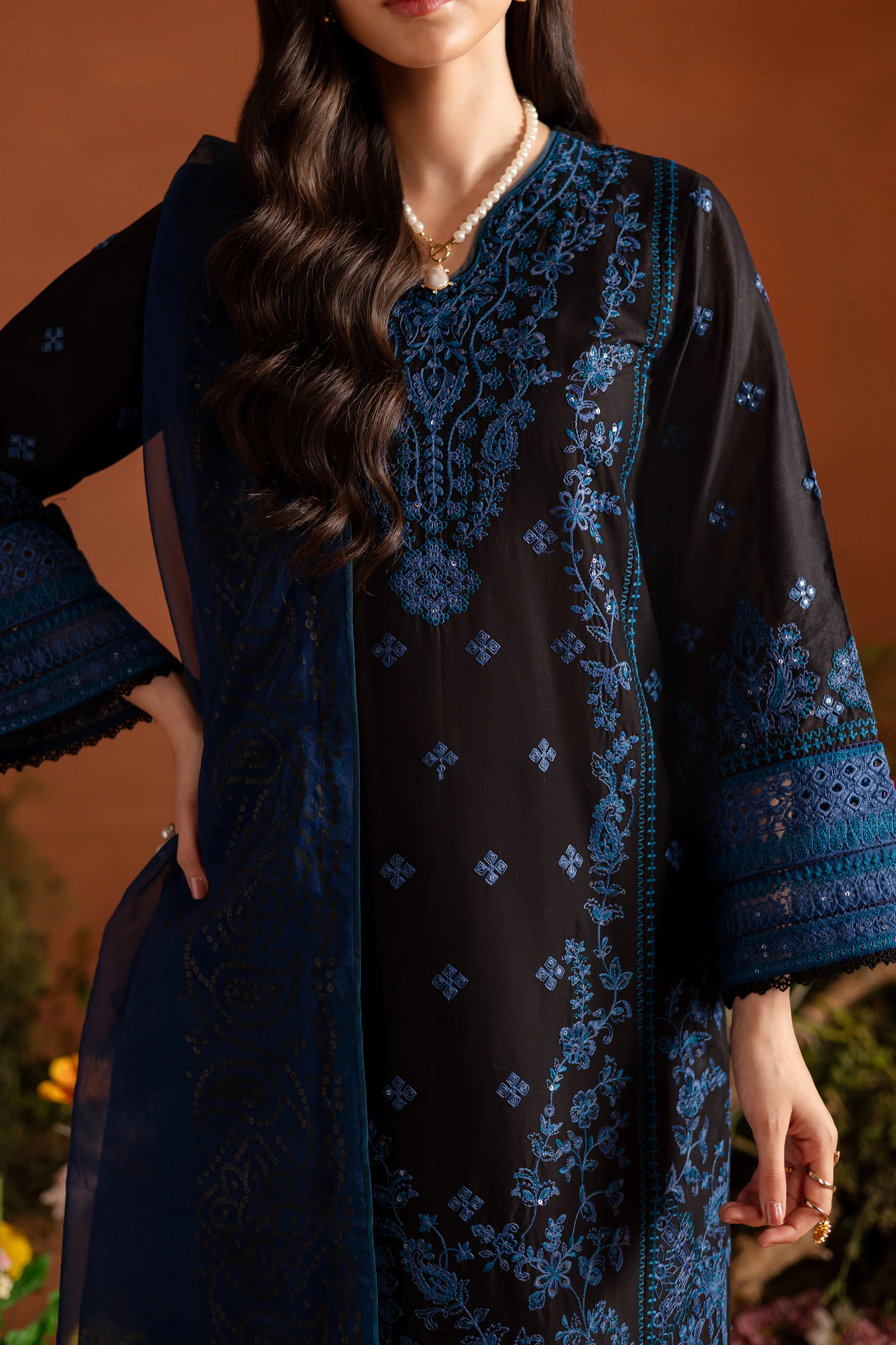Shehrzad 3Pc - Embroidered Lawn Dress - Image 7