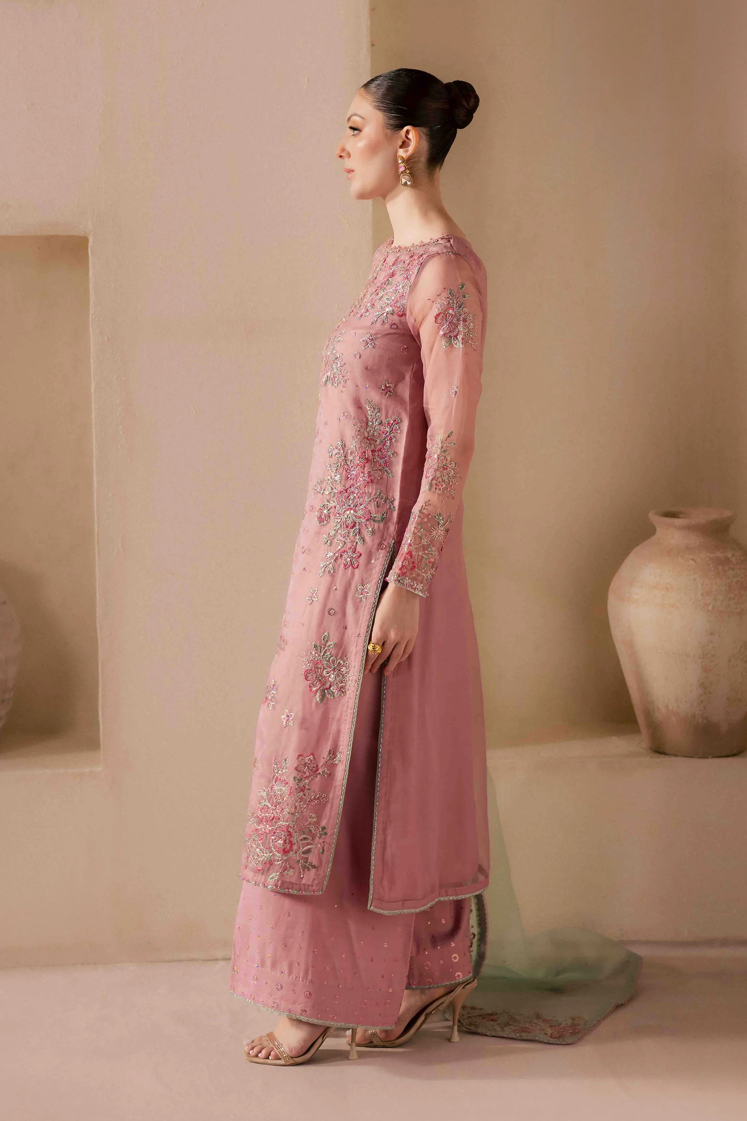 Shirin 3Pc - Embroidered Luxe Pret - Image 4