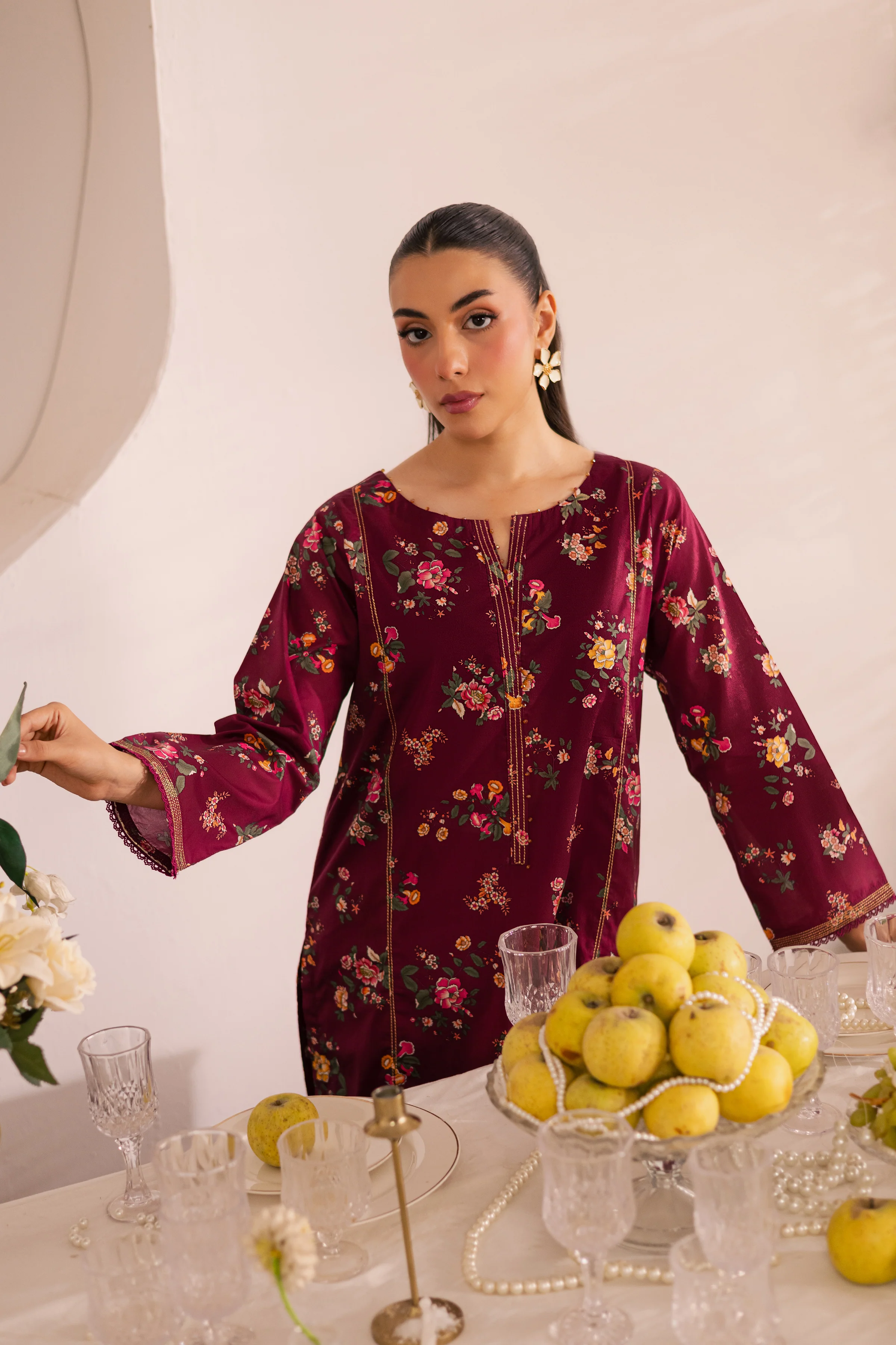 Shizumi 2Pc - Printed Lawn Dress - Image 5