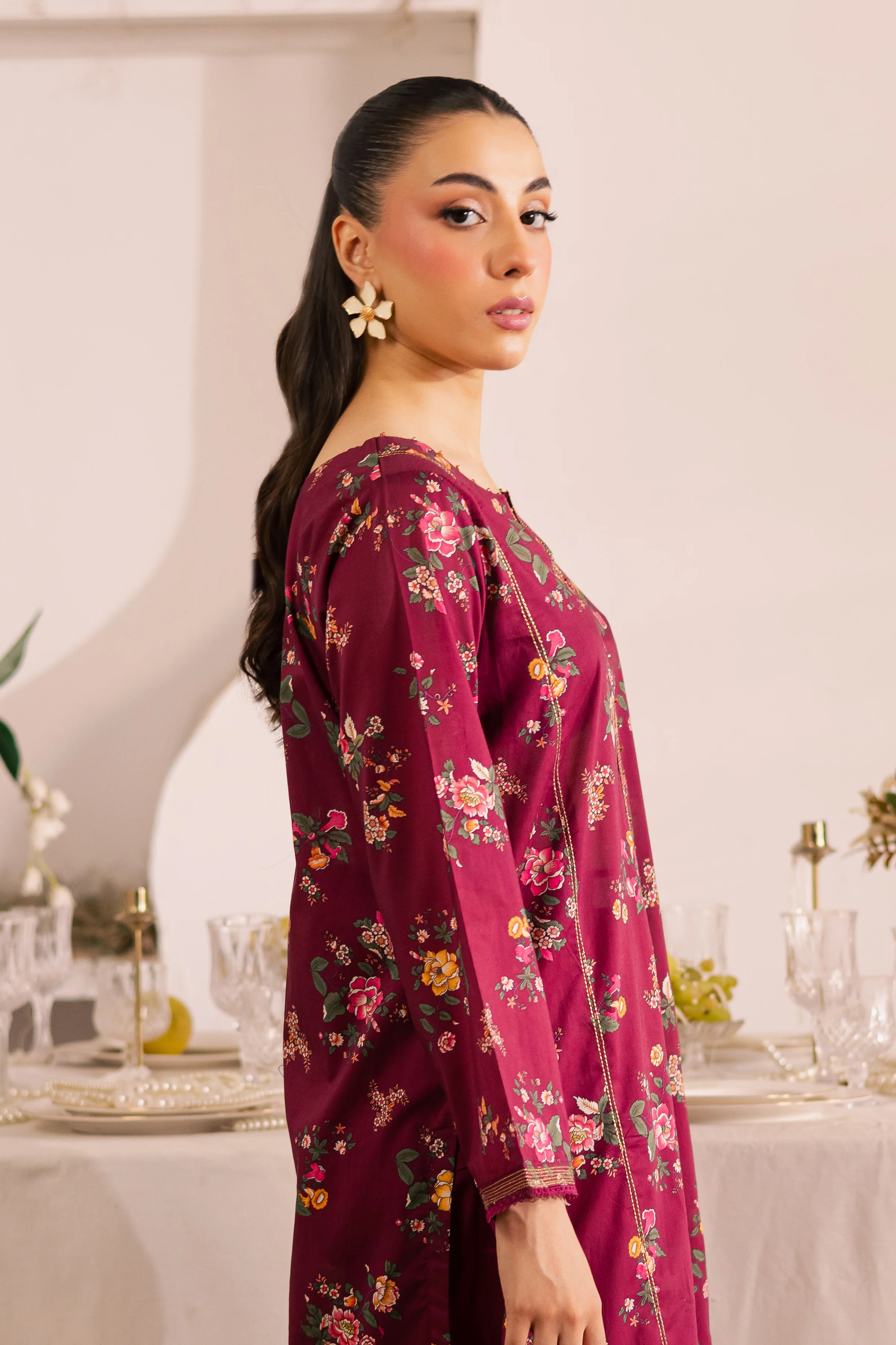 Shizumi 2Pc - Printed Lawn Dress - Image 6