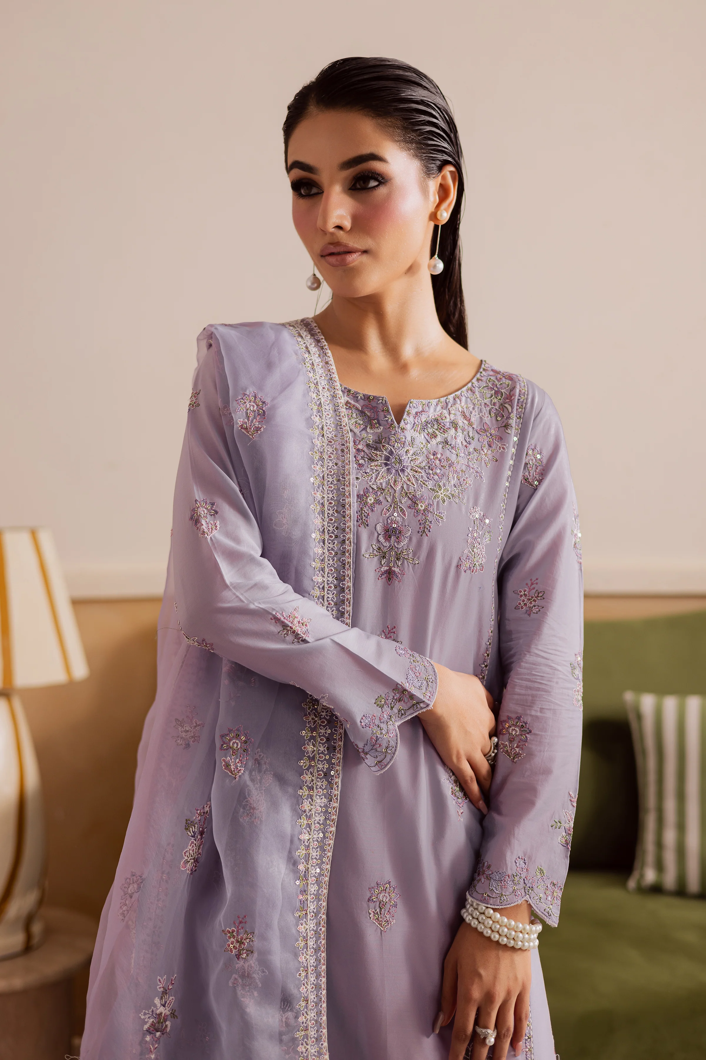 Shuja 3Pc - Embroidered Lawn Pret - Image 2