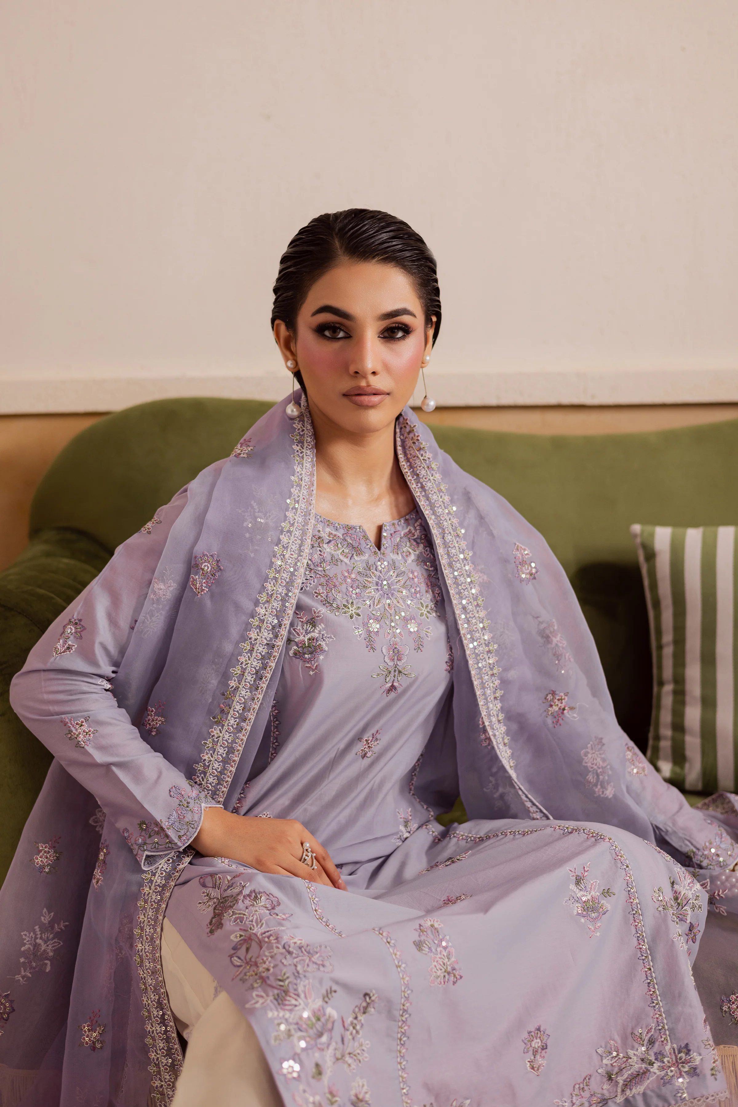 Shuja 3Pc - Embroidered Lawn Pret - Image 6