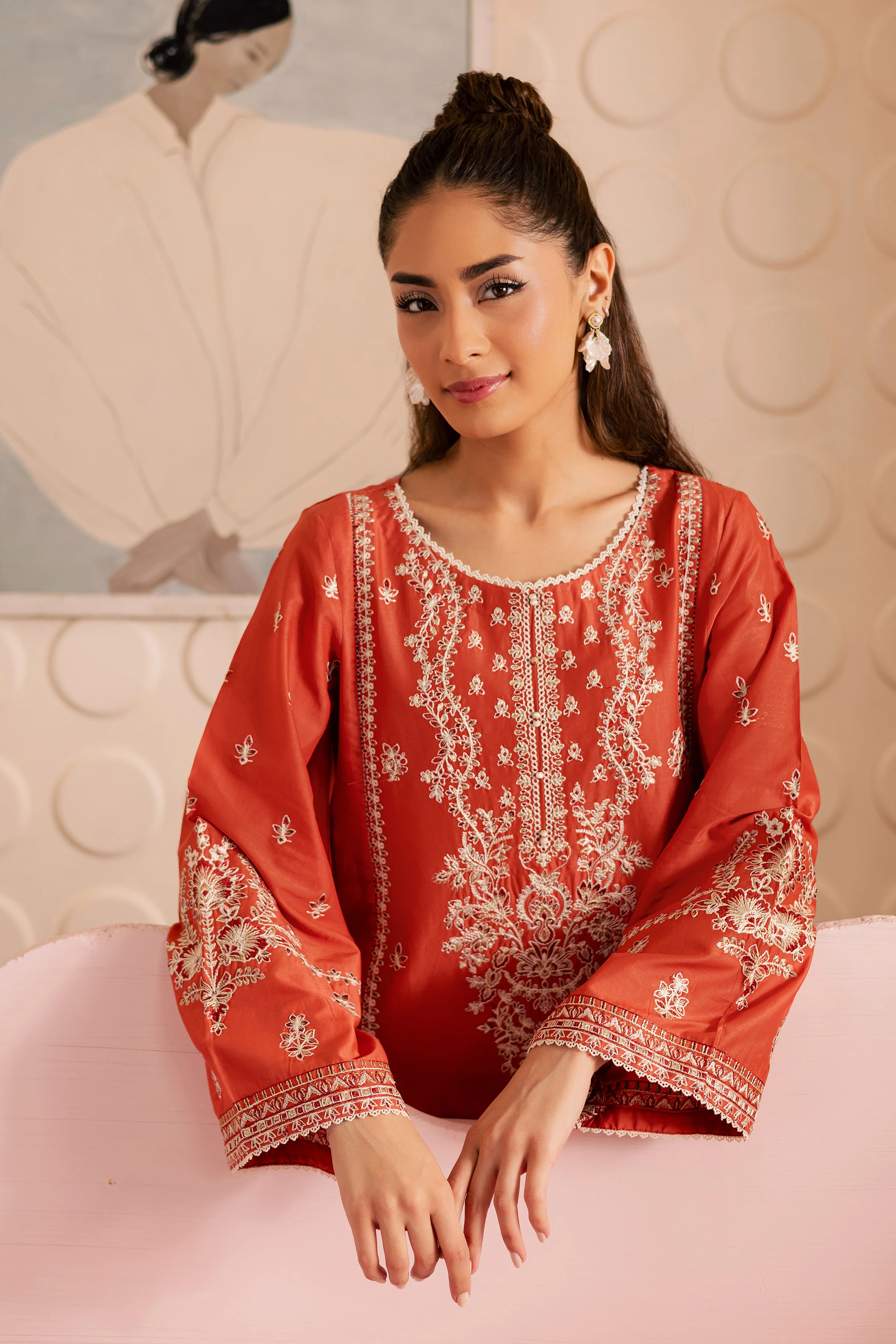 Sira 2Pc - Embroidered Lawn Pret - Image 3