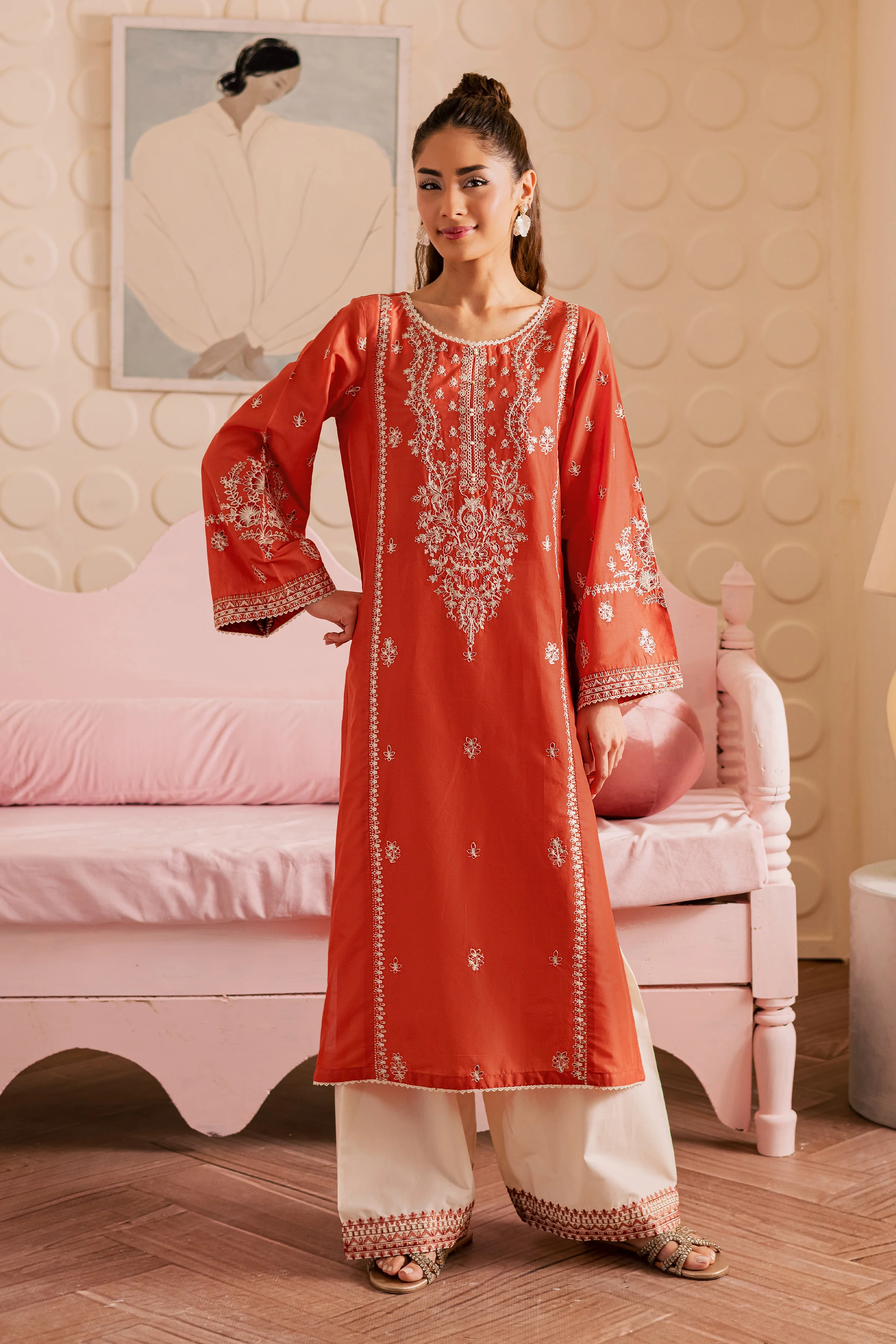 Sira 2Pc - Embroidered Lawn Pret - Image 5