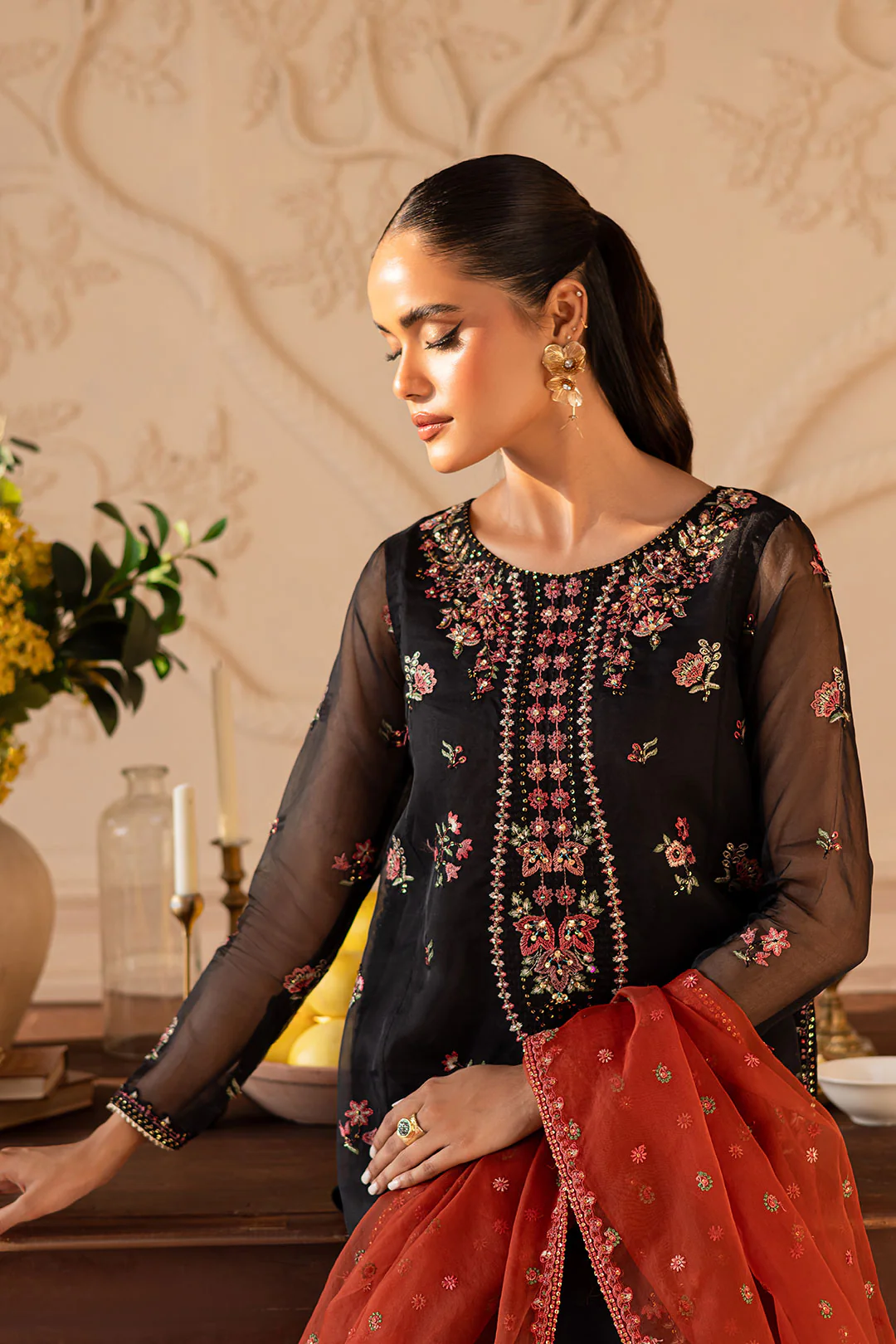 Sira 3PC - Embroidered Luxe Pret - Image 3