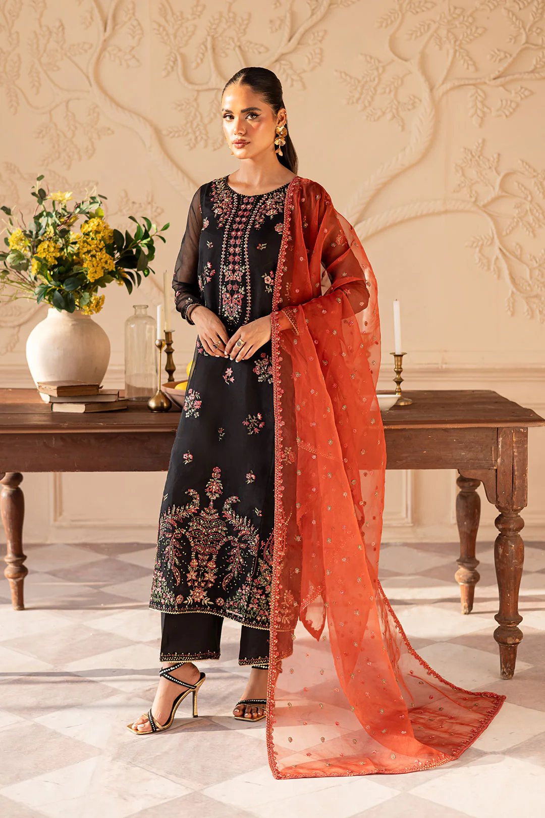 Sira 3PC - Embroidered Luxe Pret - Image 4