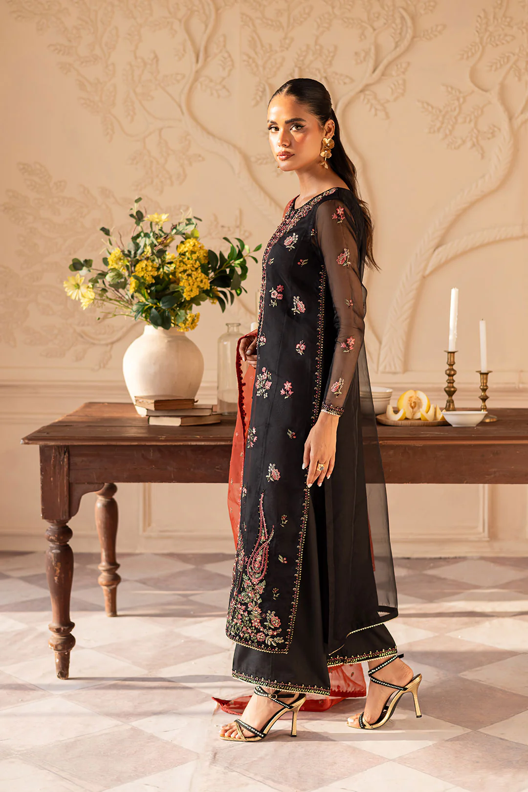 Sira 3PC - Embroidered Luxe Pret - Image 5