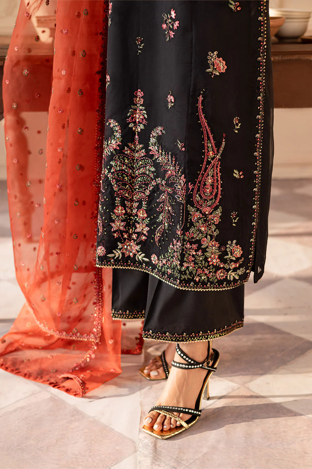 Sira 3PC - Embroidered Luxe Pret - Image 6