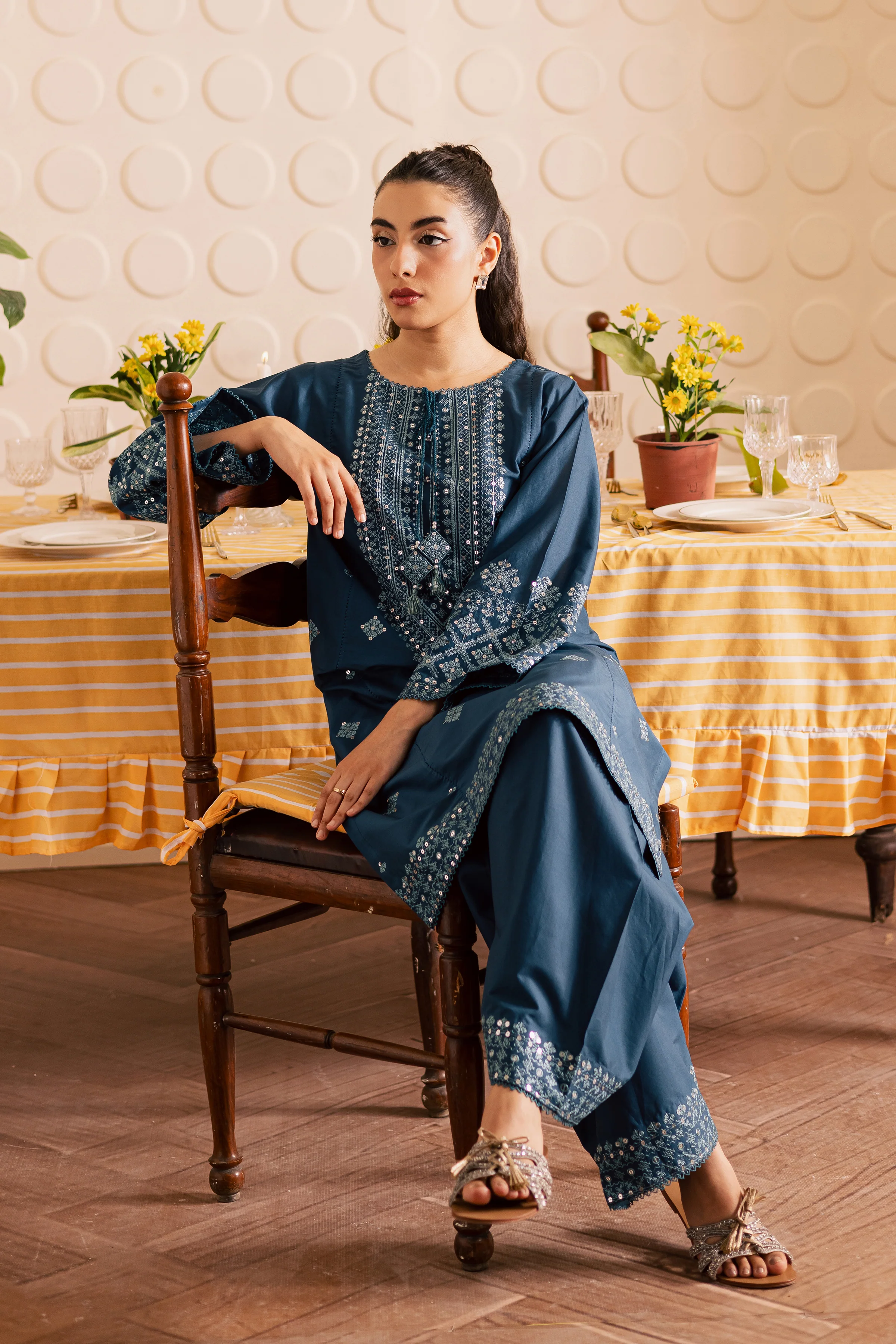 Sky 2pc - Embroidered Lawn Pret - Image 4