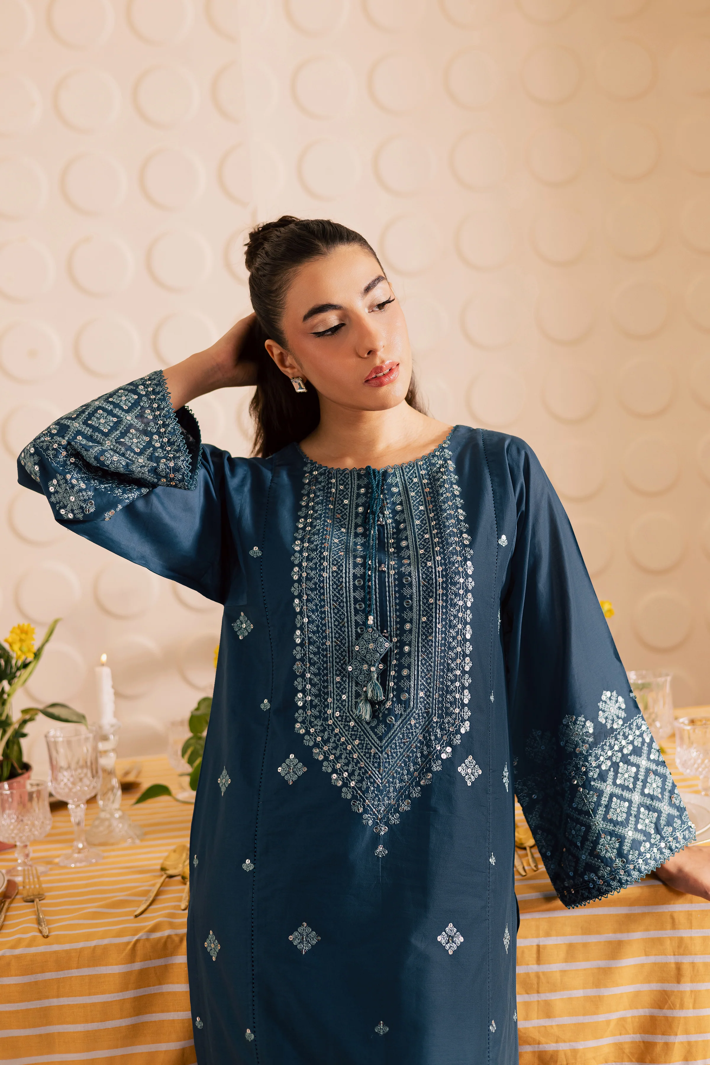 Sky 2pc - Embroidered Lawn Pret - Image 5