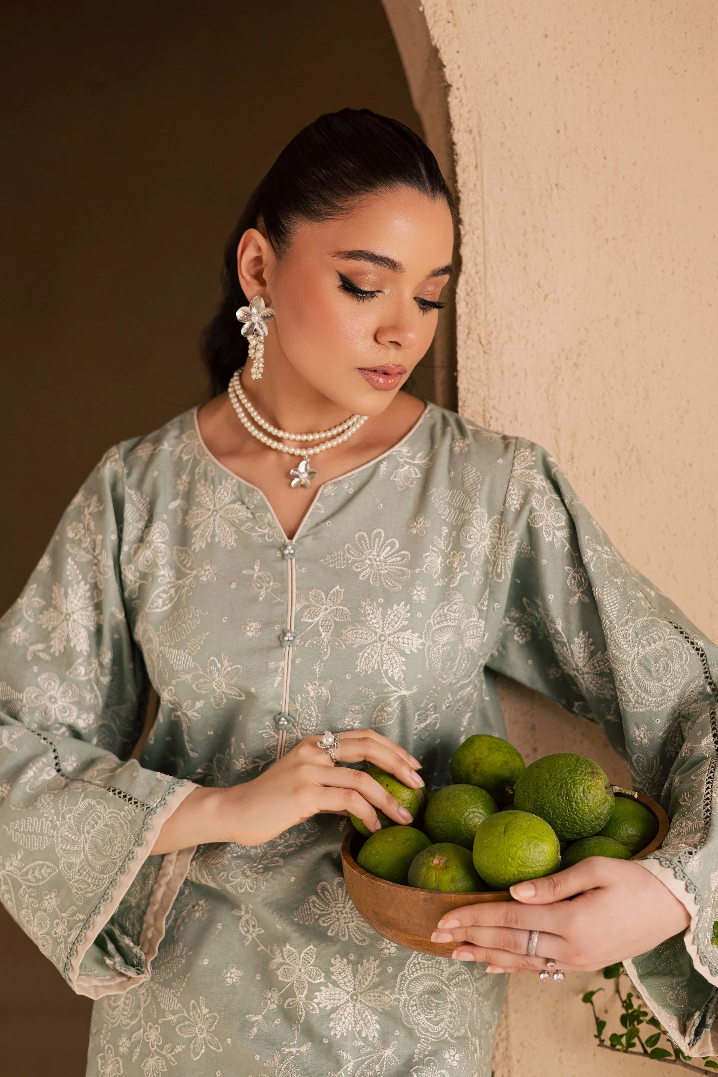 Snow Puff 2Pc - Embroidered Khaddar Dress - Image 5