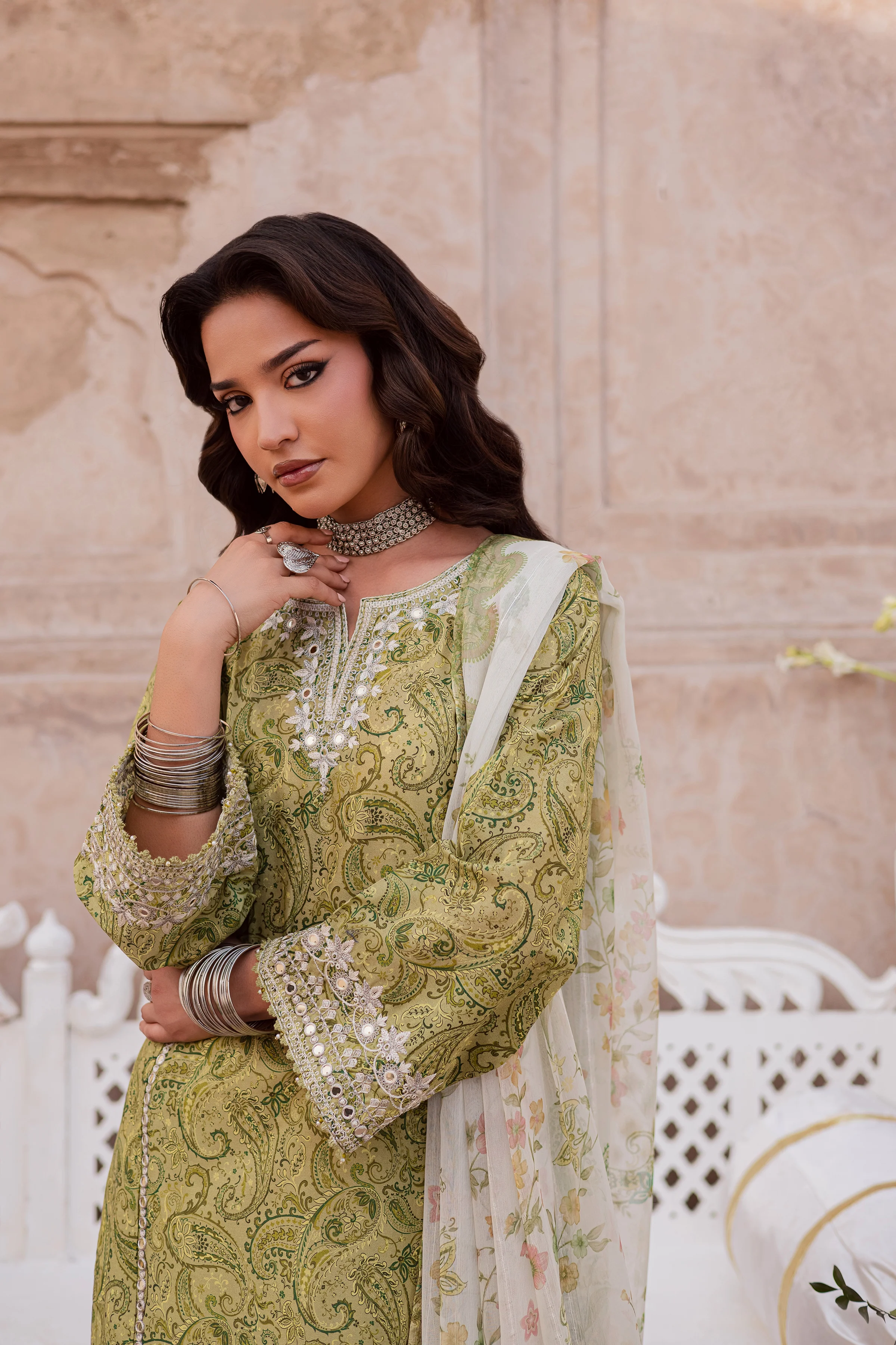 Solan 3Pc - Festive Eid Prints - Image 5