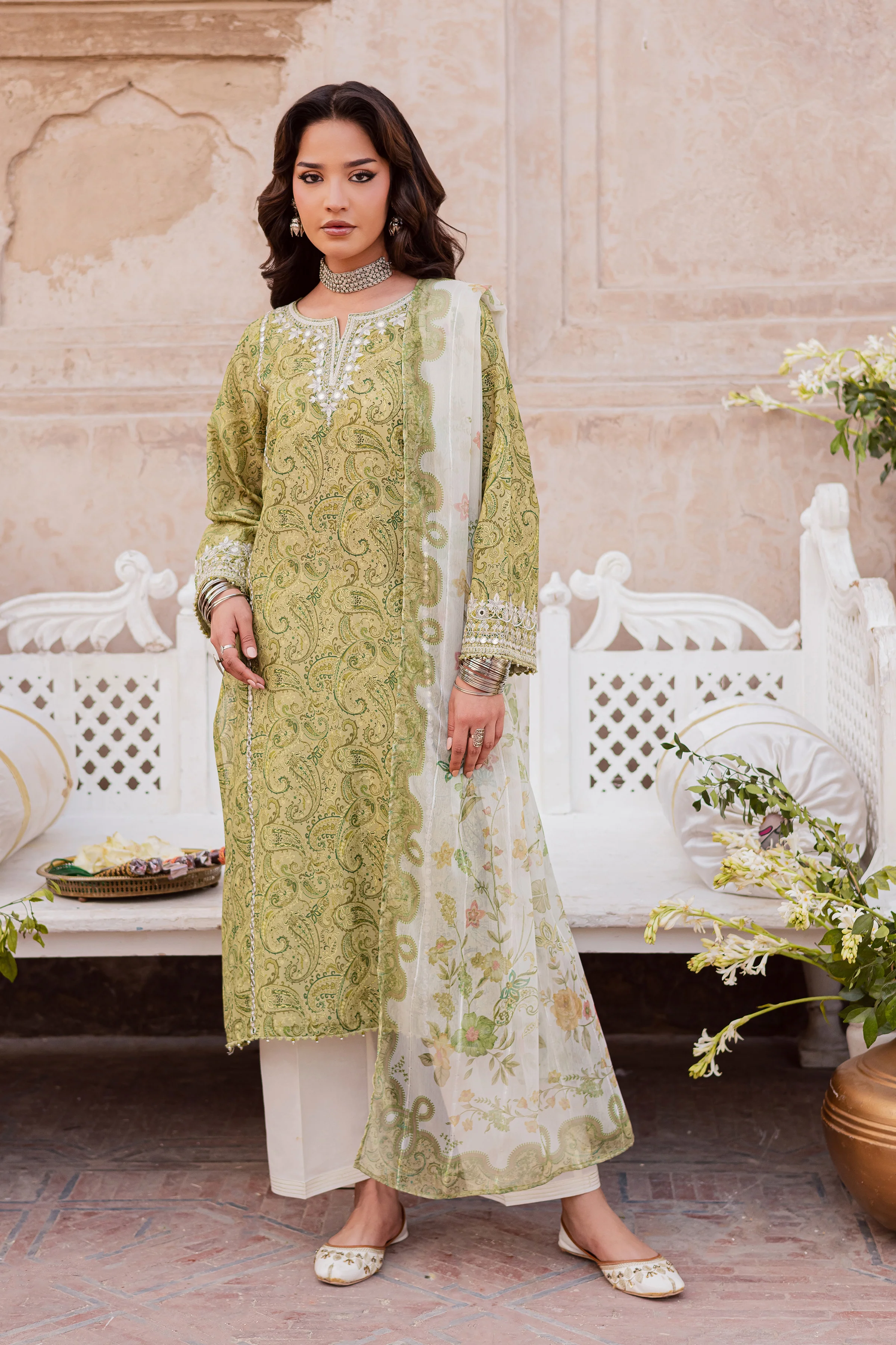 Solan 3Pc - Festive Eid Prints - Image 7