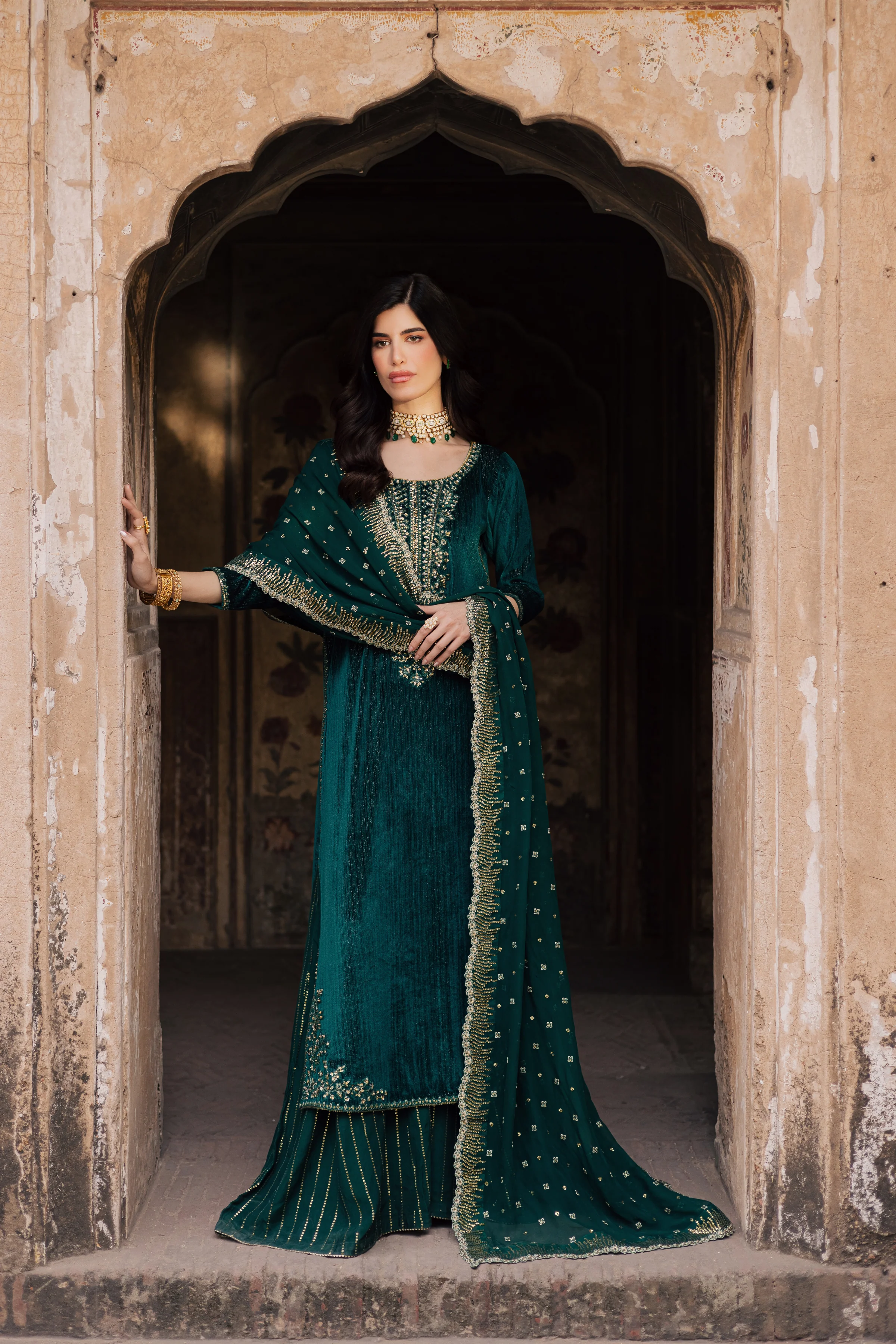 Solesta 3Pc - Velvet Formal Dress - Image 3