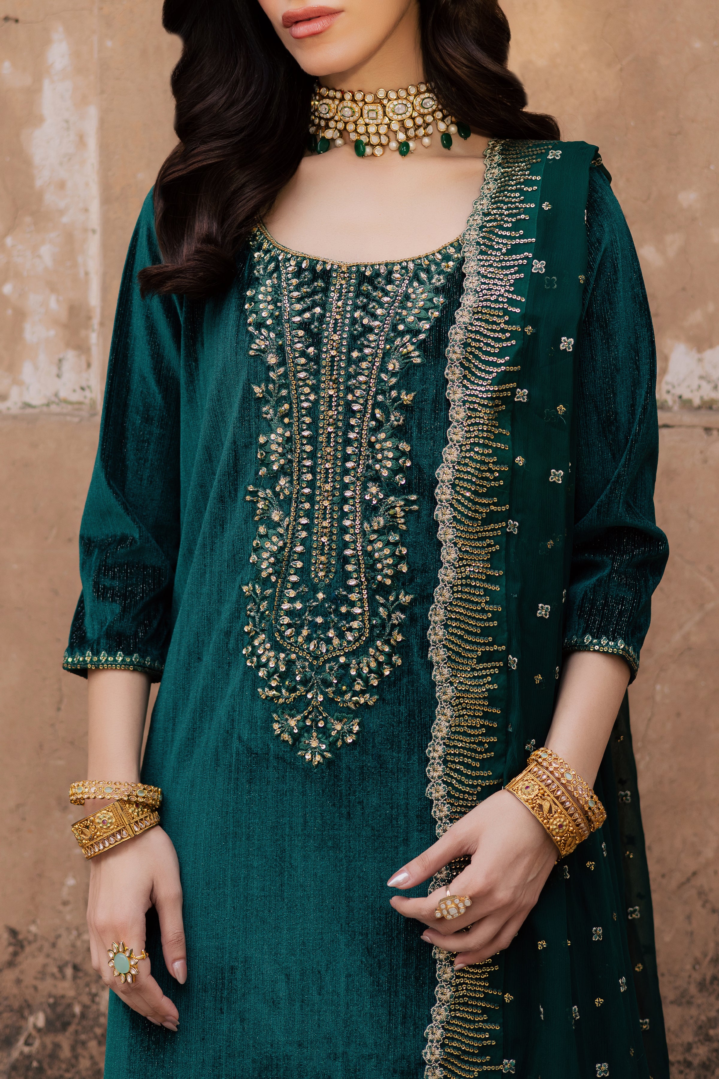 Solesta 3Pc - Velvet Formal Dress - Image 6