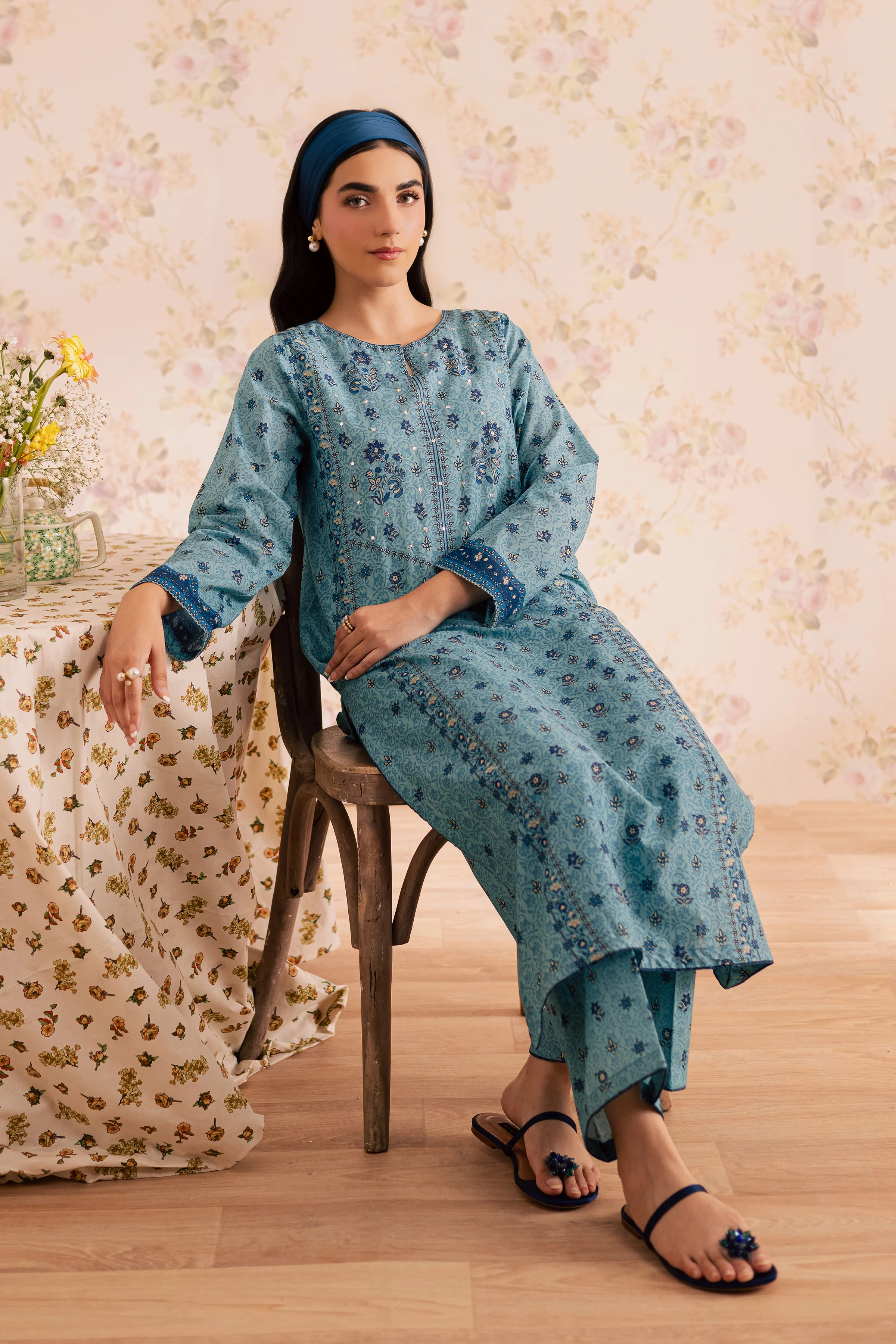 Spark 2Pc - Printed Lawn Dress - Image 4