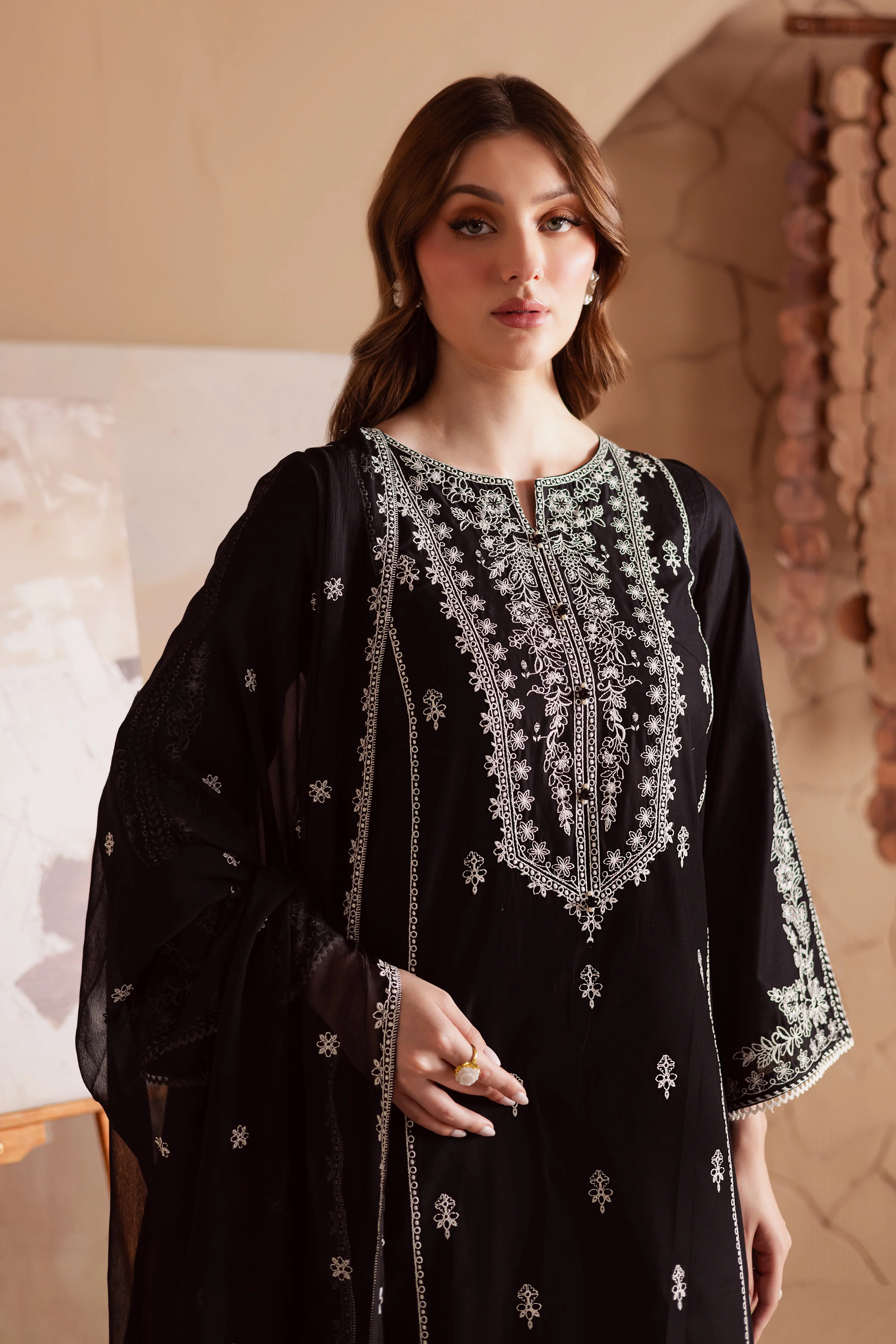 Starlight 3Pc - Embroidered Lawn Dress - Image 2