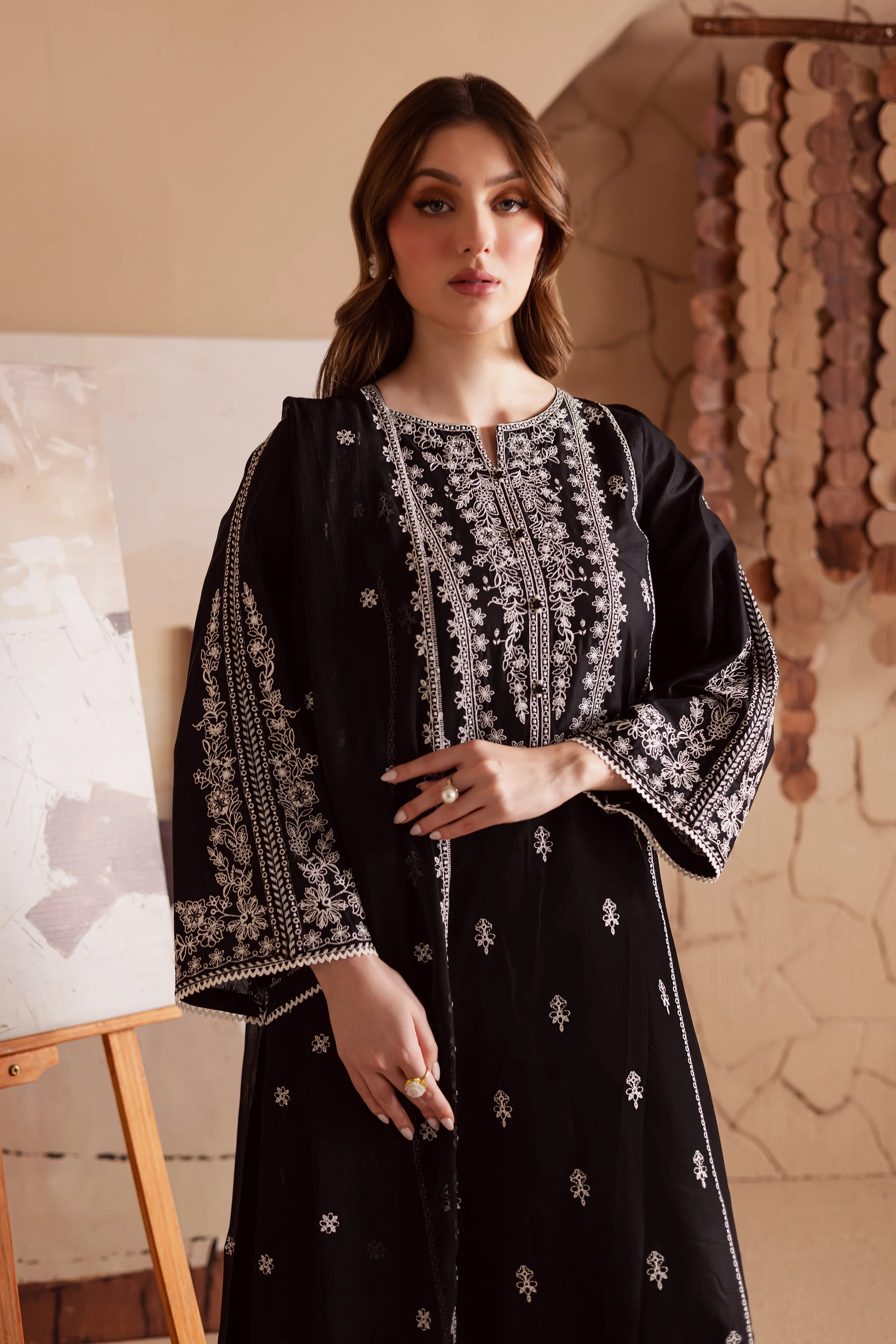 Starlight 3Pc - Embroidered Lawn Dress - Image 3