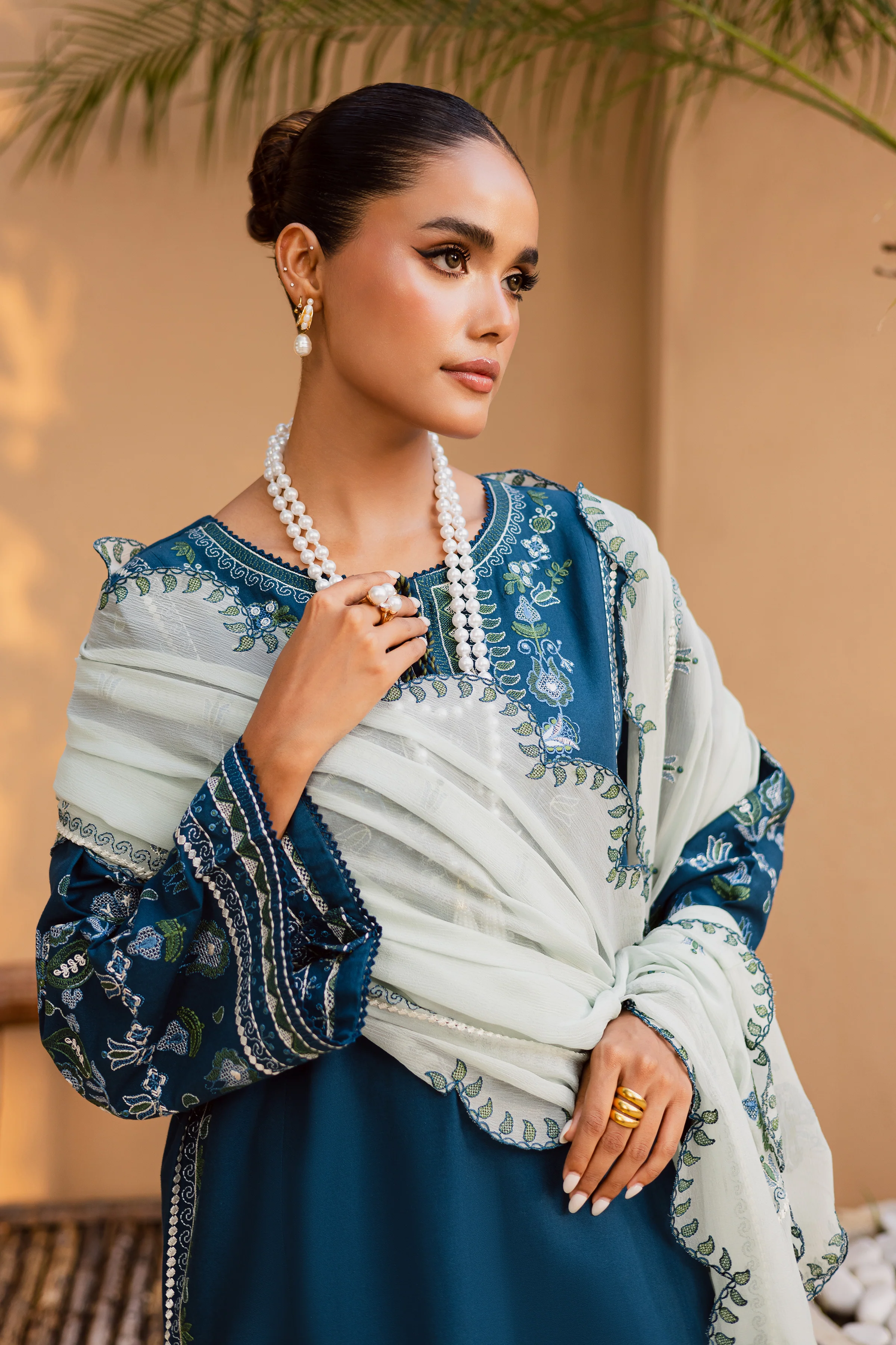 Stillwater Ridge 3Pc - Embroidered Khaddar Dress - Image 3