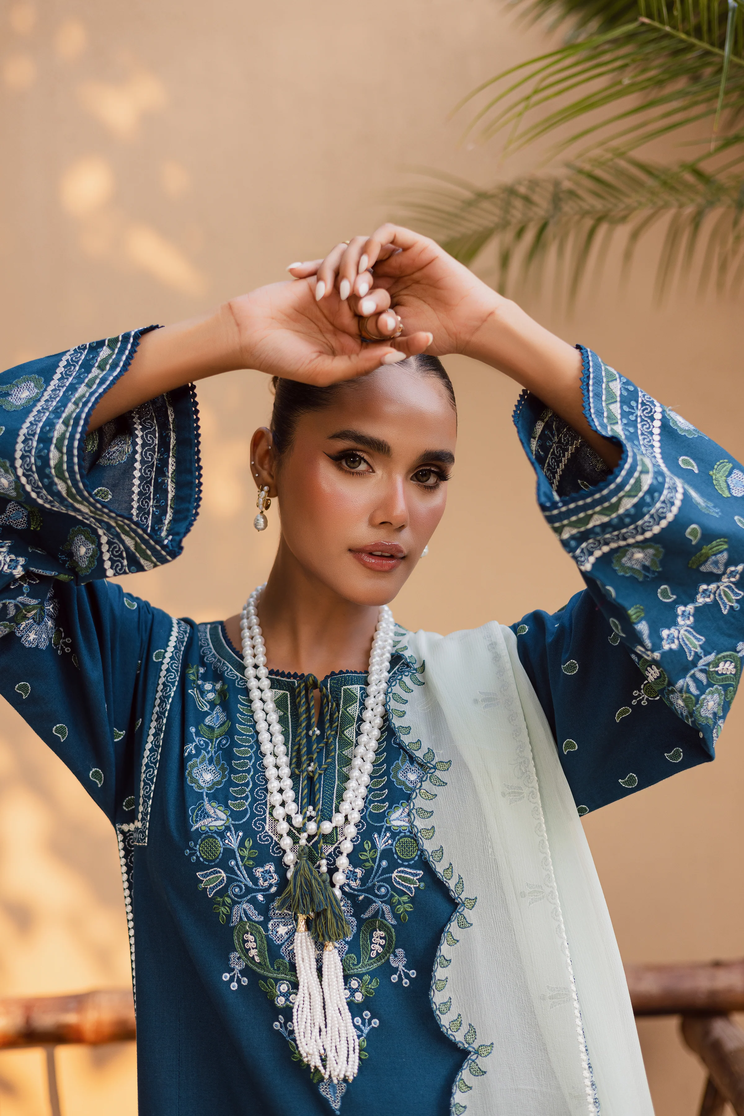 Stillwater Ridge 3Pc - Embroidered Khaddar Dress - Image 6
