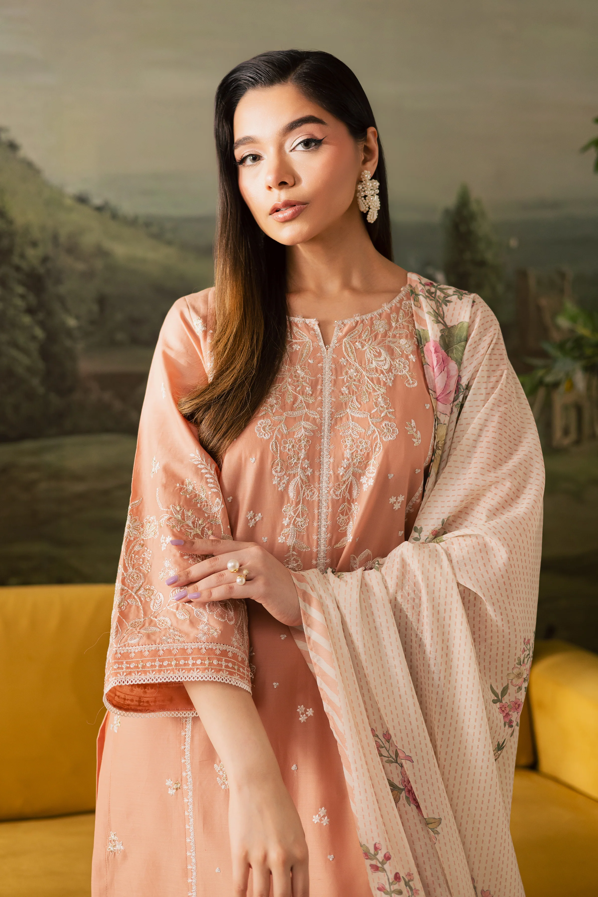 Sukie 3Pc - Embroidered Lawn Pret - Image 2