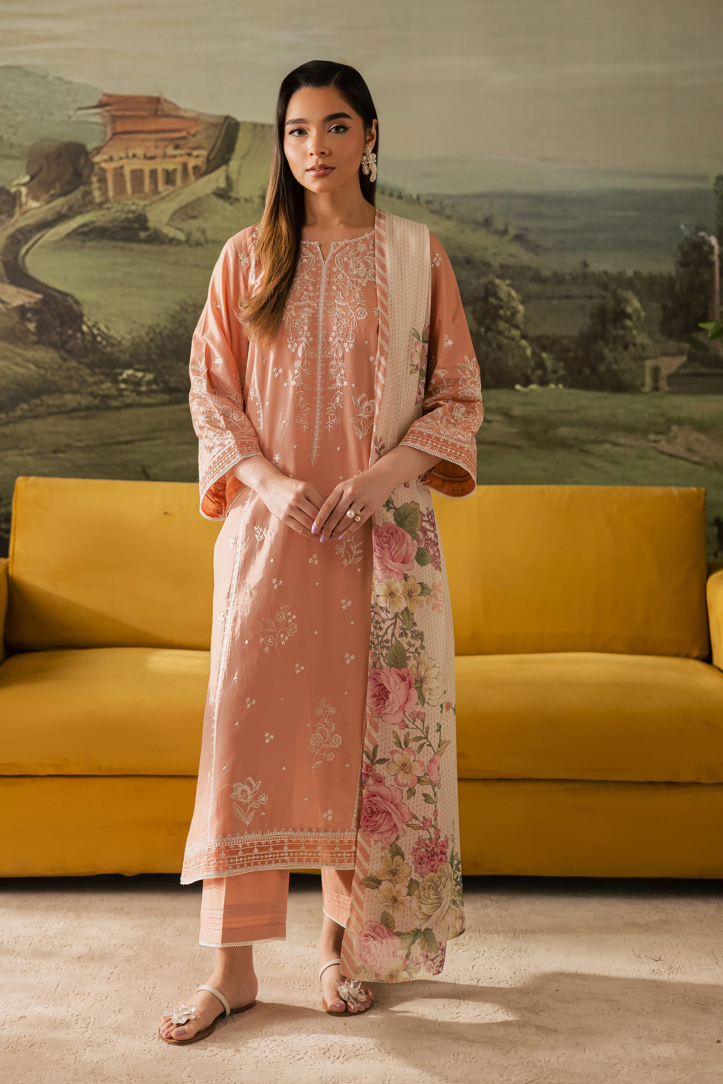 Sukie 3Pc - Embroidered Lawn Pret - Image 5