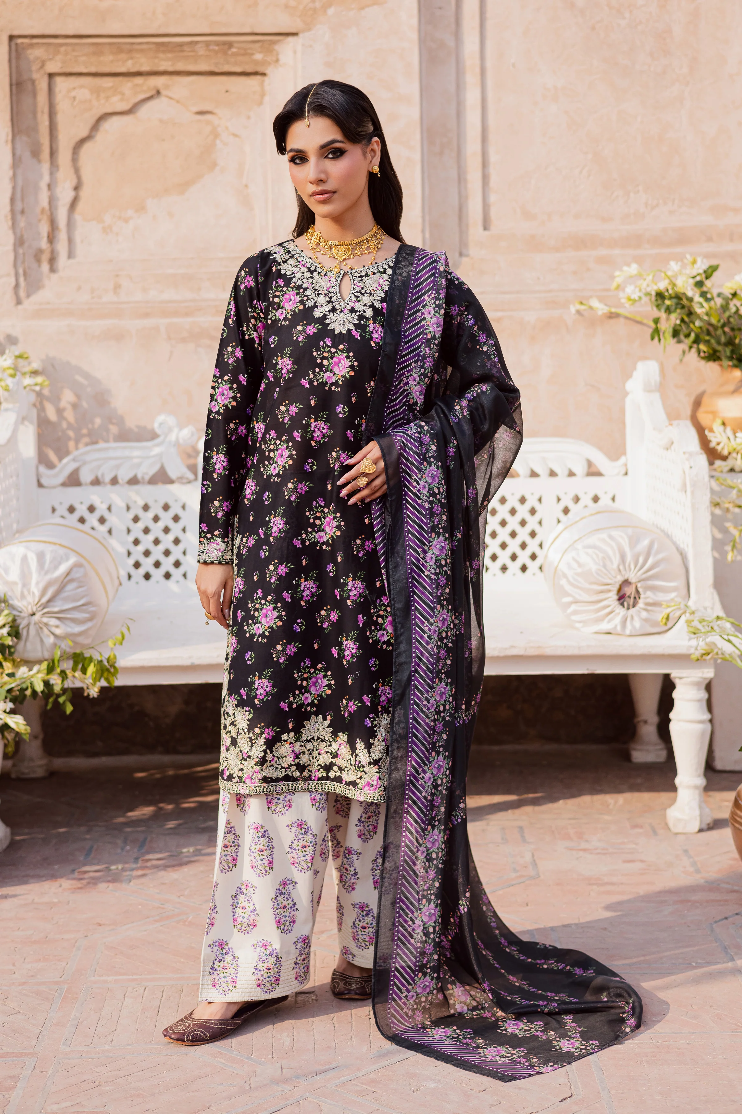 Summer Daze 3Pc - Festive Eid Prints - Image 4