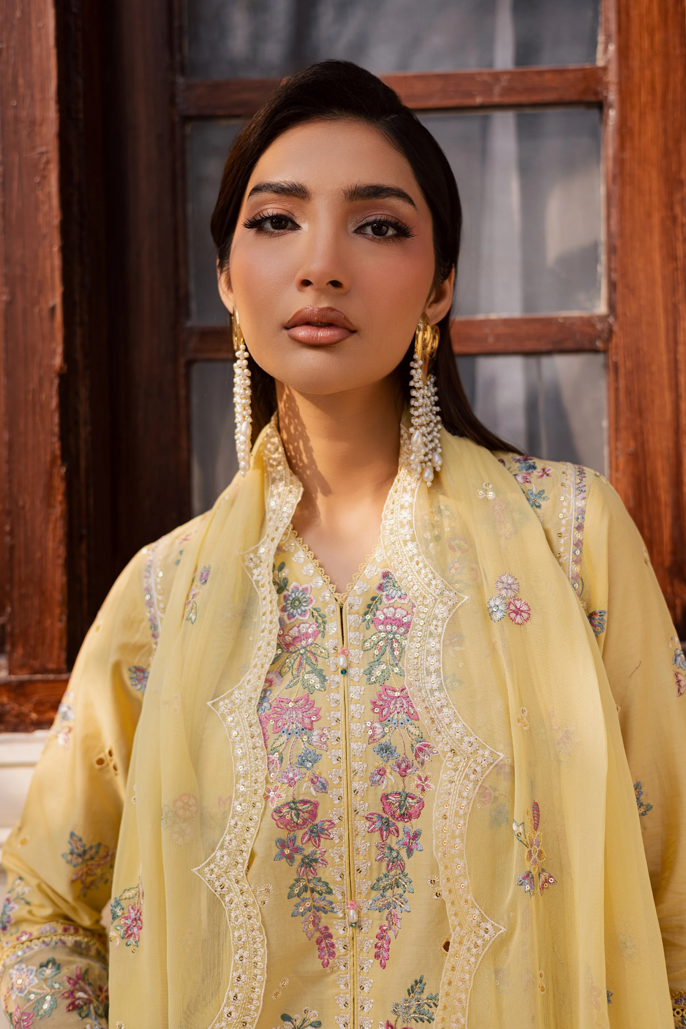 Sundip 3Pc - Festive Embroidered Lawn - Image 3