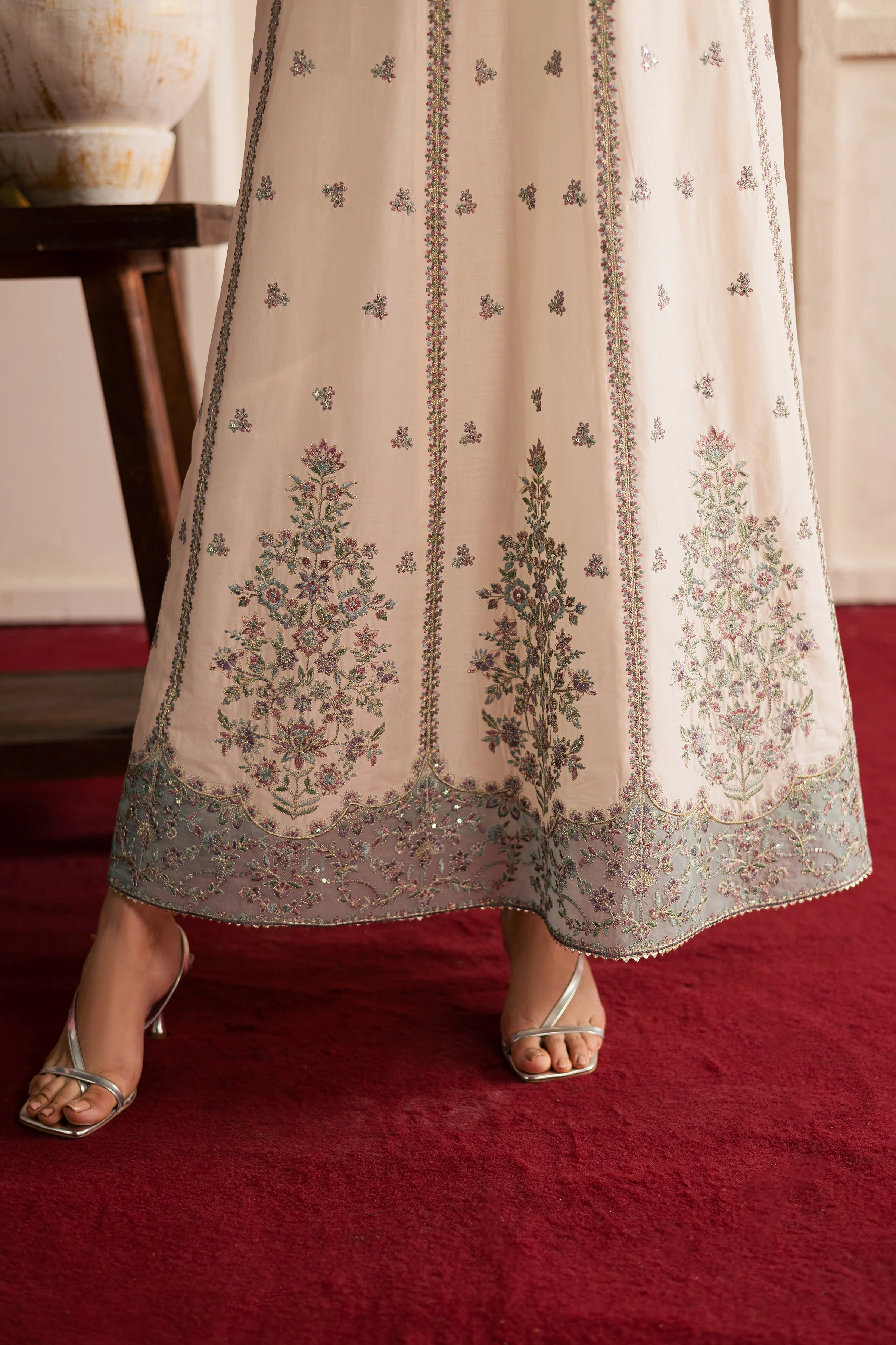 Sunehra 3Pc - Festive Embroidered Lawn - Image 9