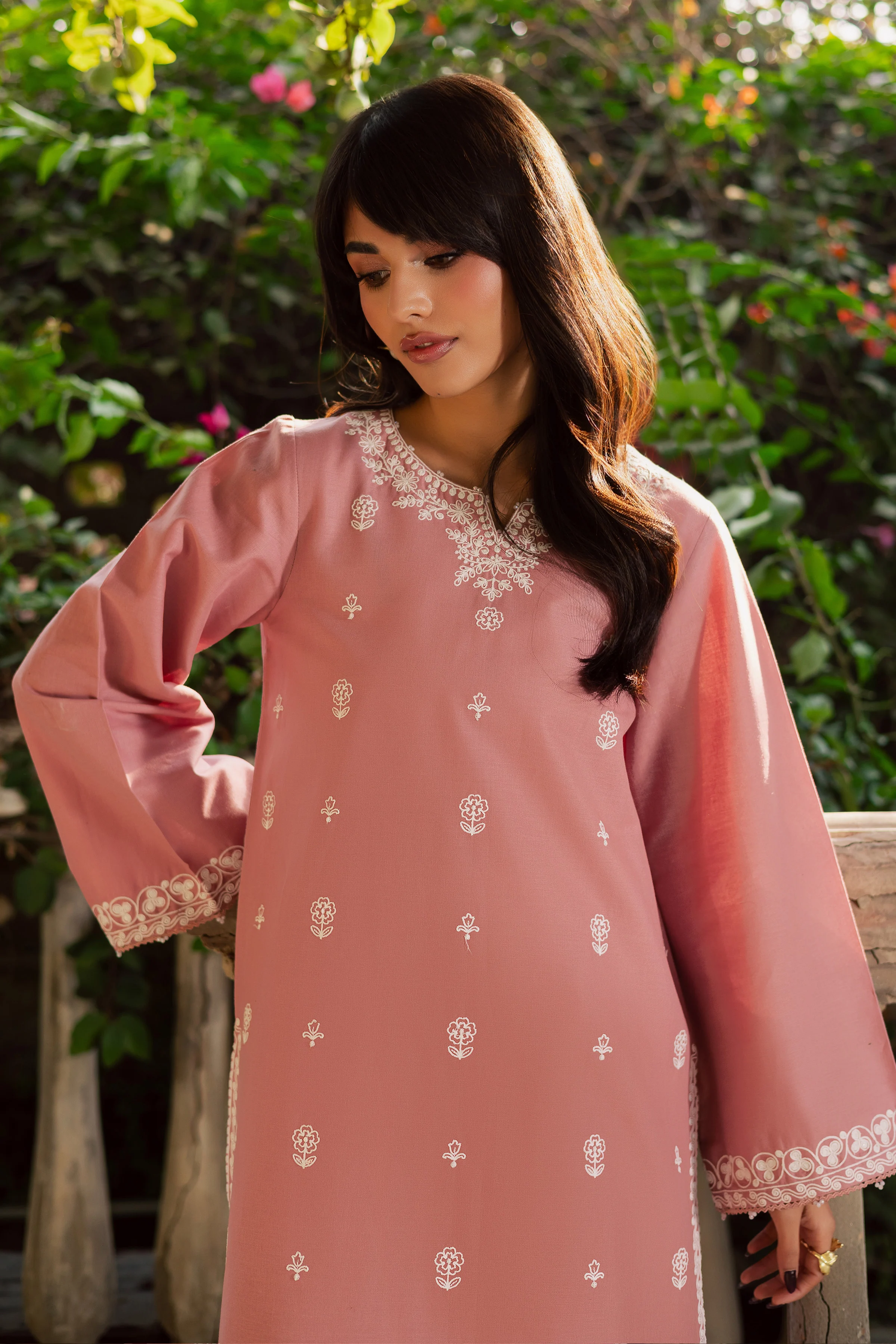 Sylvia 2Pc - Embroidered Khaddar Dress - Image 5