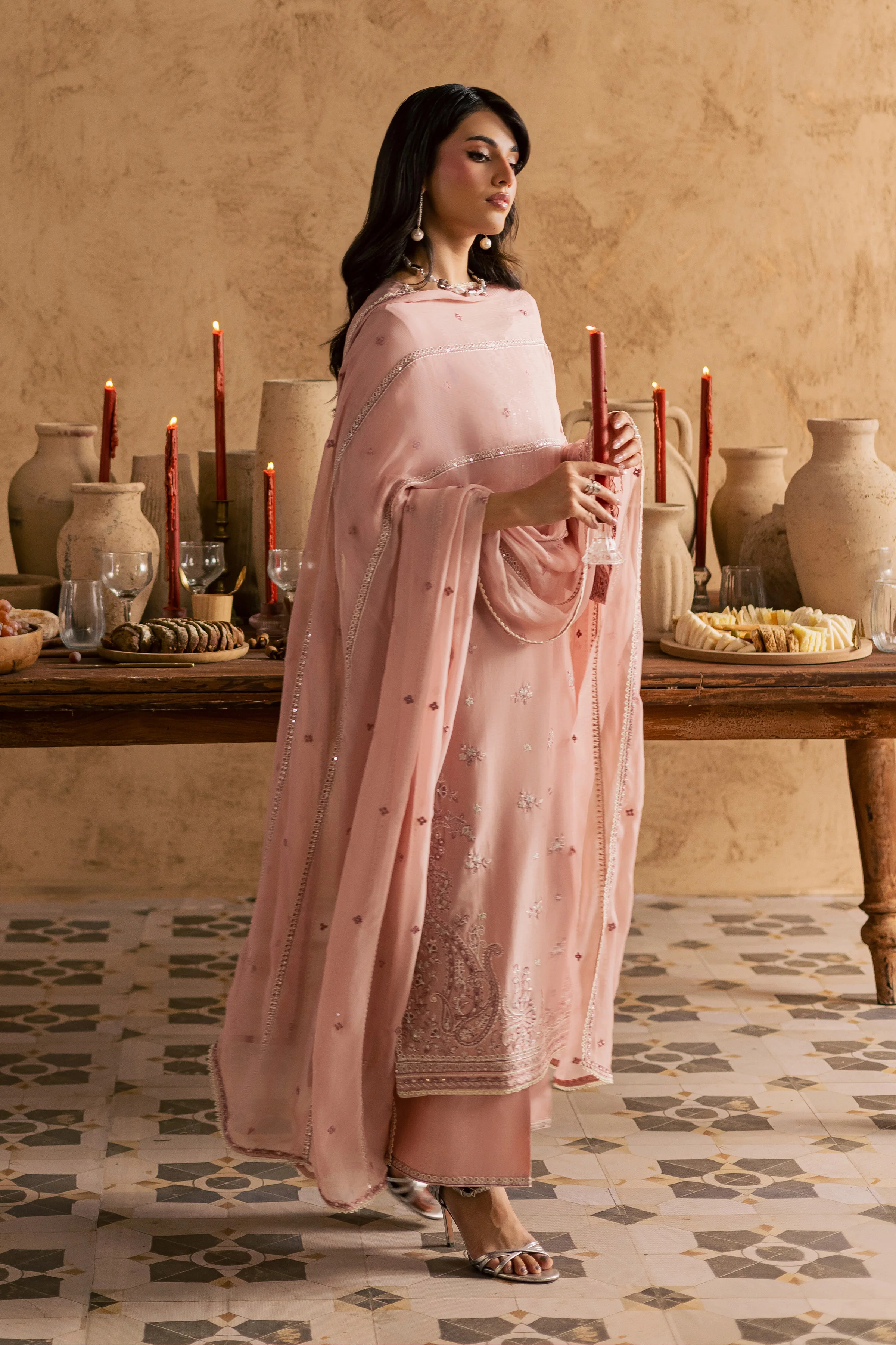 Taffy Aria 3Pc - Embroidered Festive Pret - Image 3