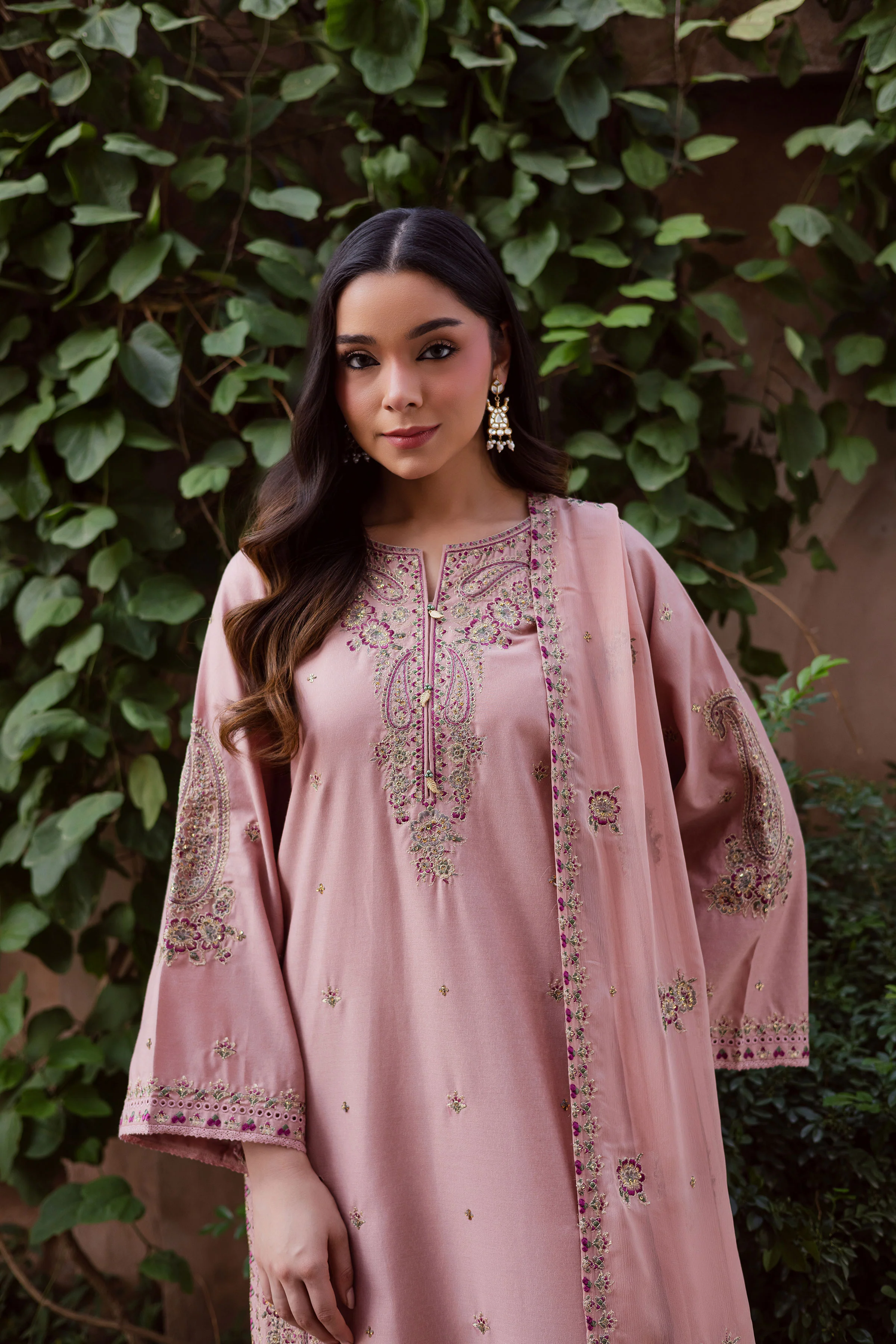 Taffy Arzu 3Pc - Embroidered Karandi Dress - Image 2