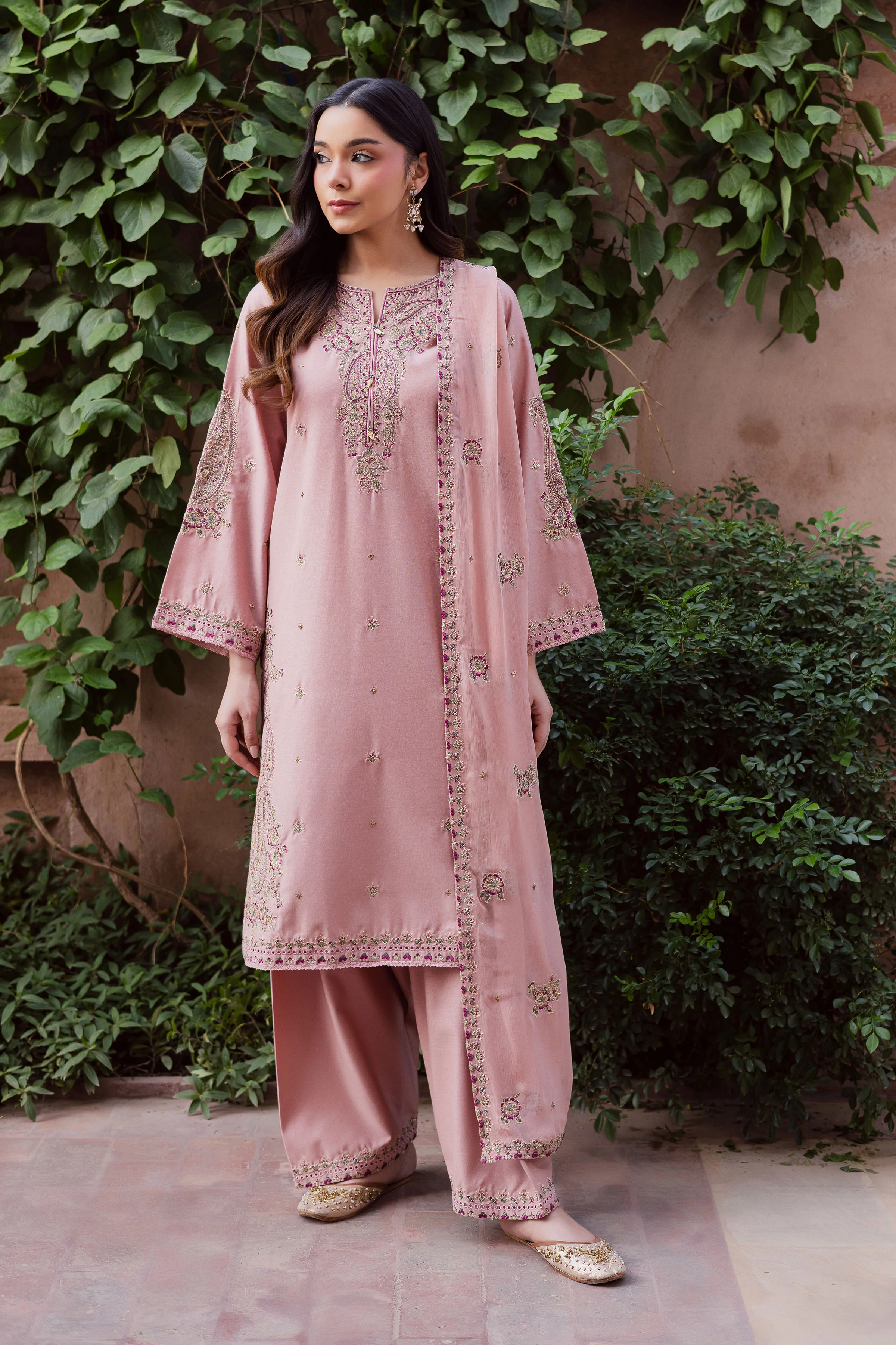 Taffy Arzu 3Pc - Embroidered Karandi Dress - Image 3