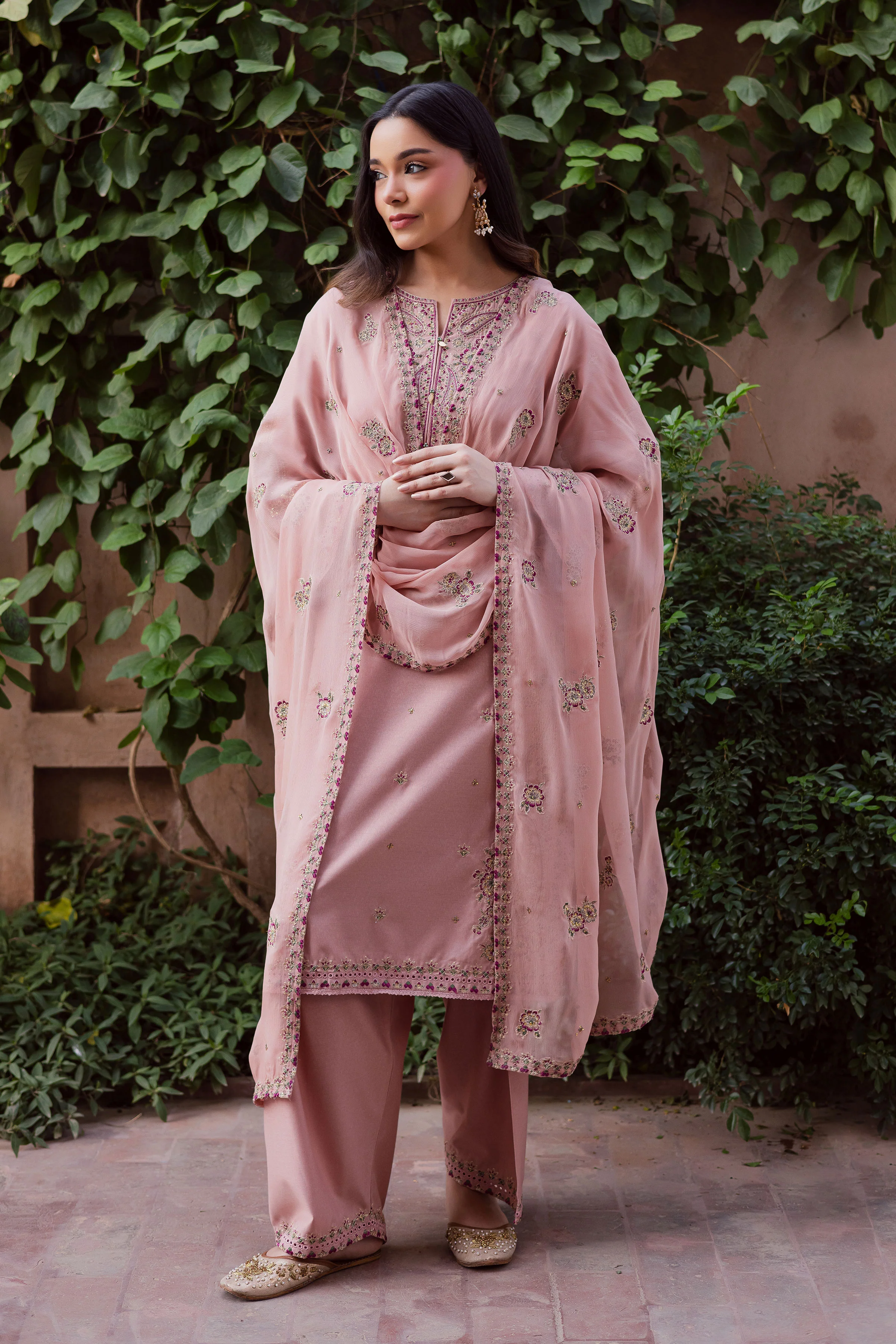 Taffy Arzu 3Pc - Embroidered Karandi Dress - Image 4
