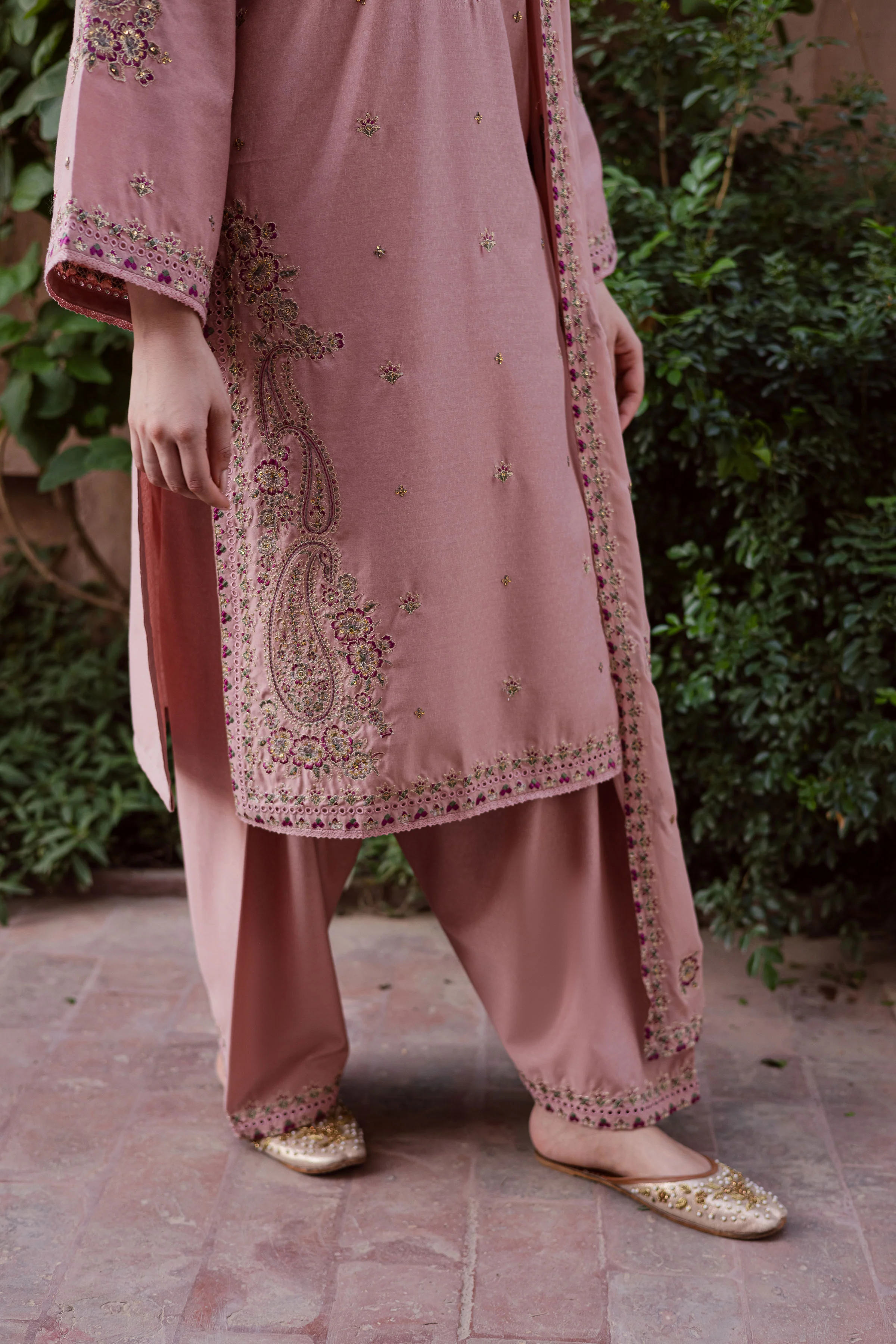Taffy Arzu 3Pc - Embroidered Karandi Dress - Image 6