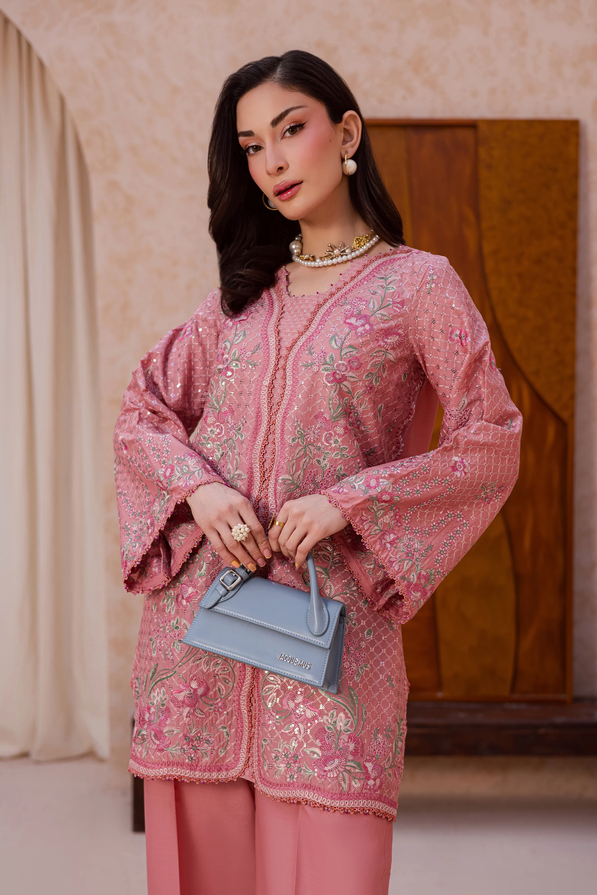 Taffy Blush 2Pc - Festive Embroidered Lawn - Image 2
