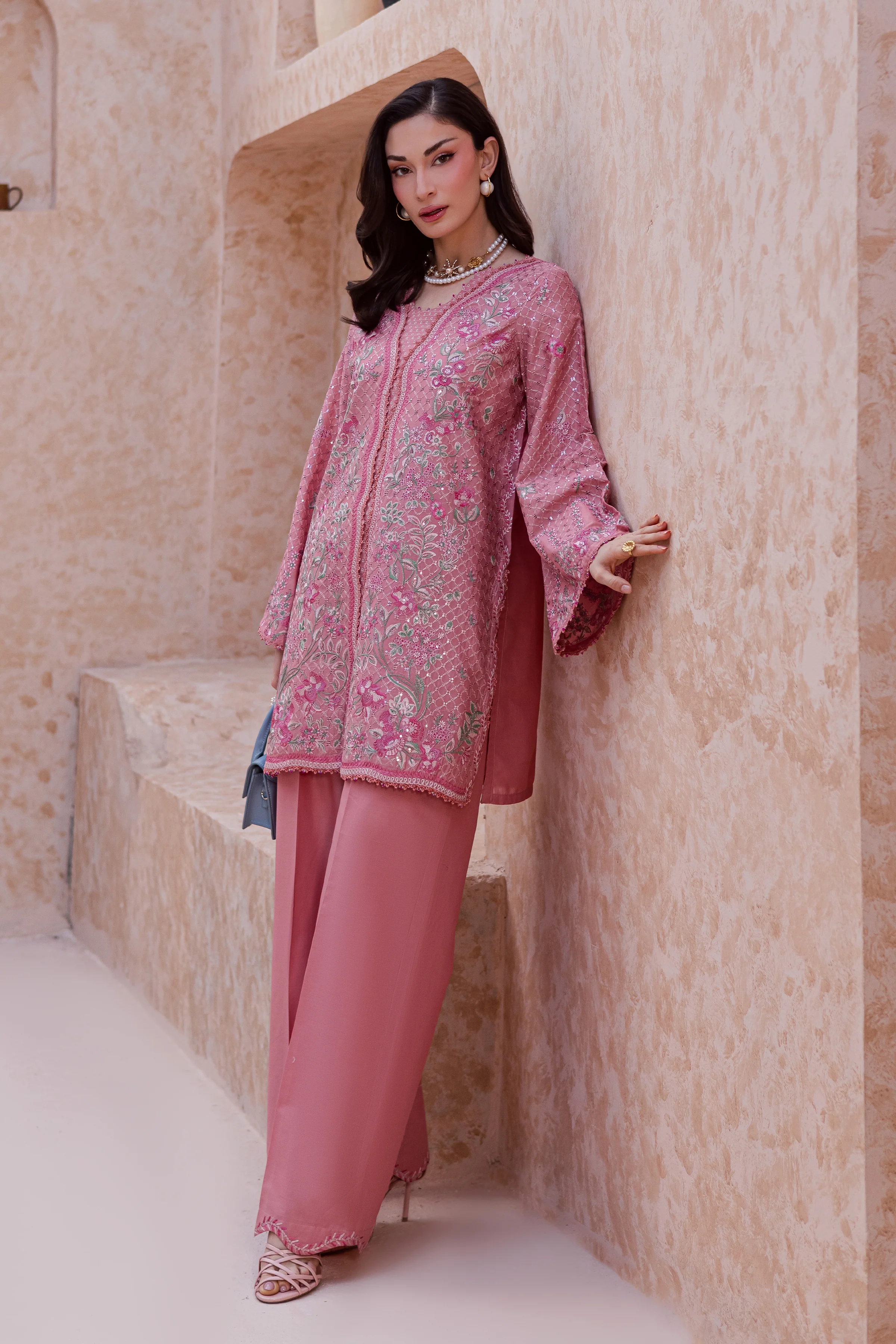 Taffy Blush 2Pc - Festive Embroidered Lawn - Image 3