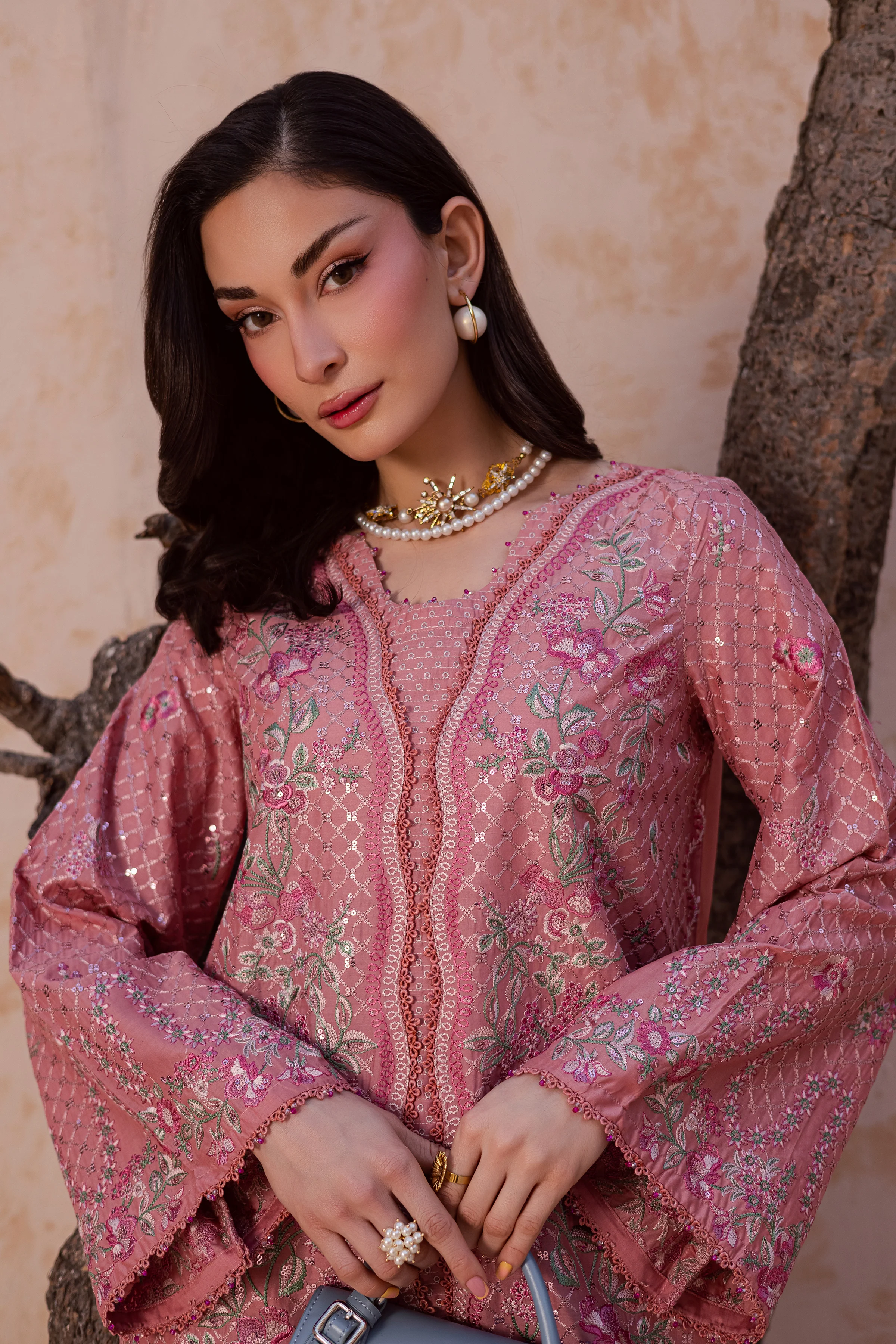 Taffy Blush 2Pc - Festive Embroidered Lawn - Image 4