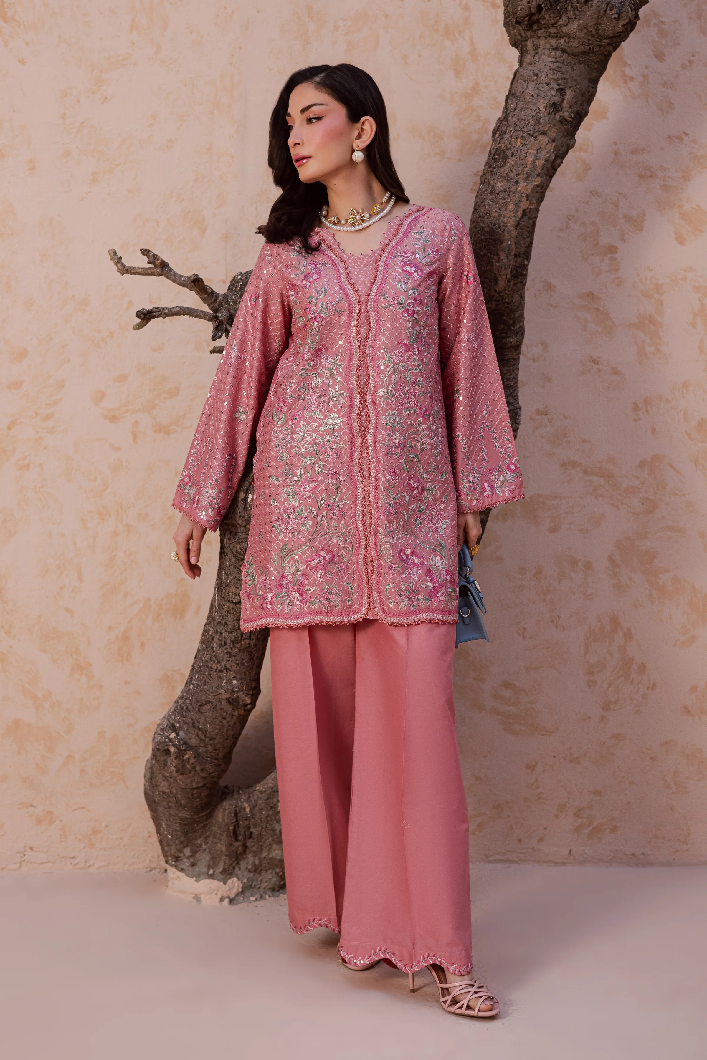 Taffy Blush 2Pc - Festive Embroidered Lawn - Image 5