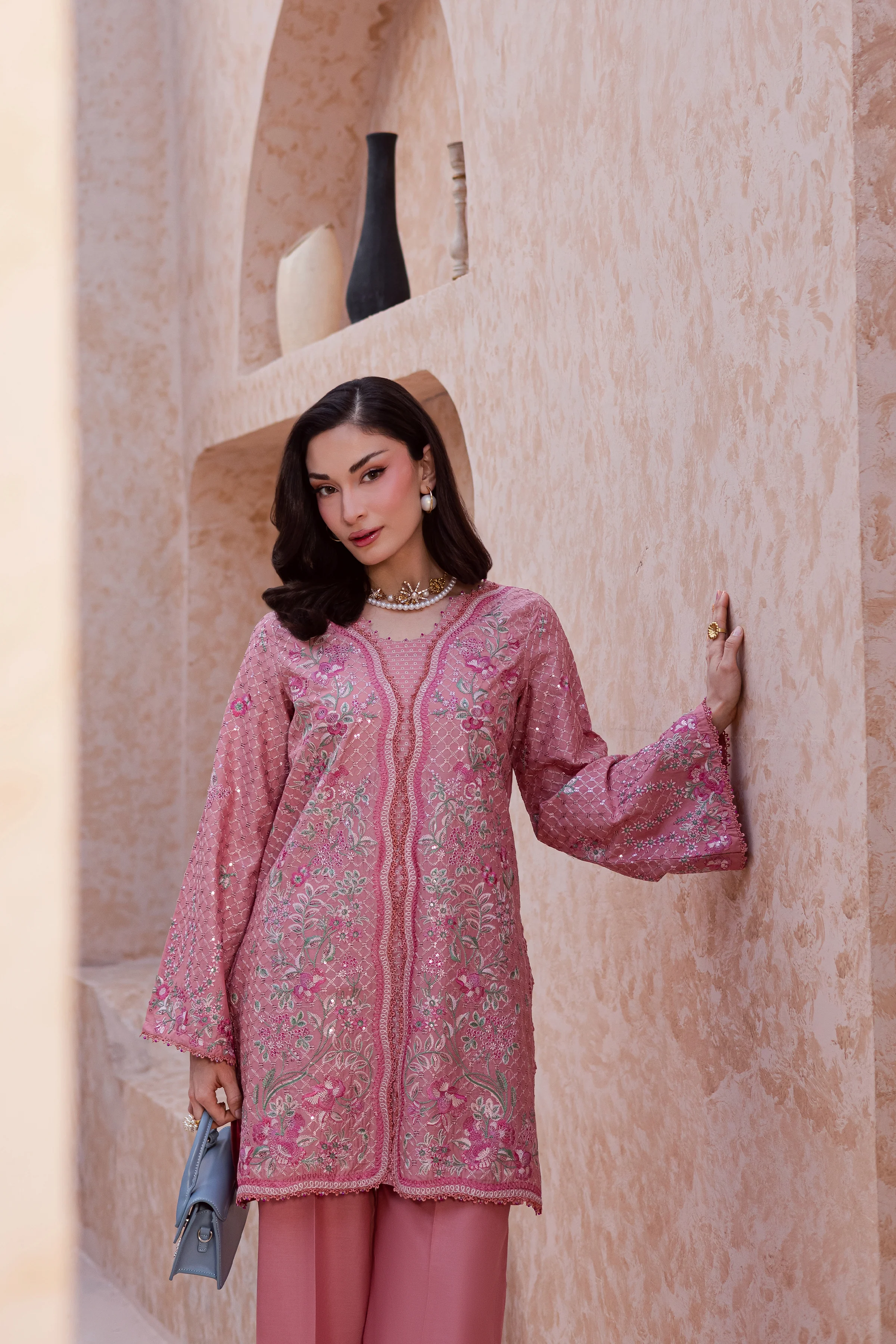 Taffy Blush 2Pc - Festive Embroidered Lawn - Image 6