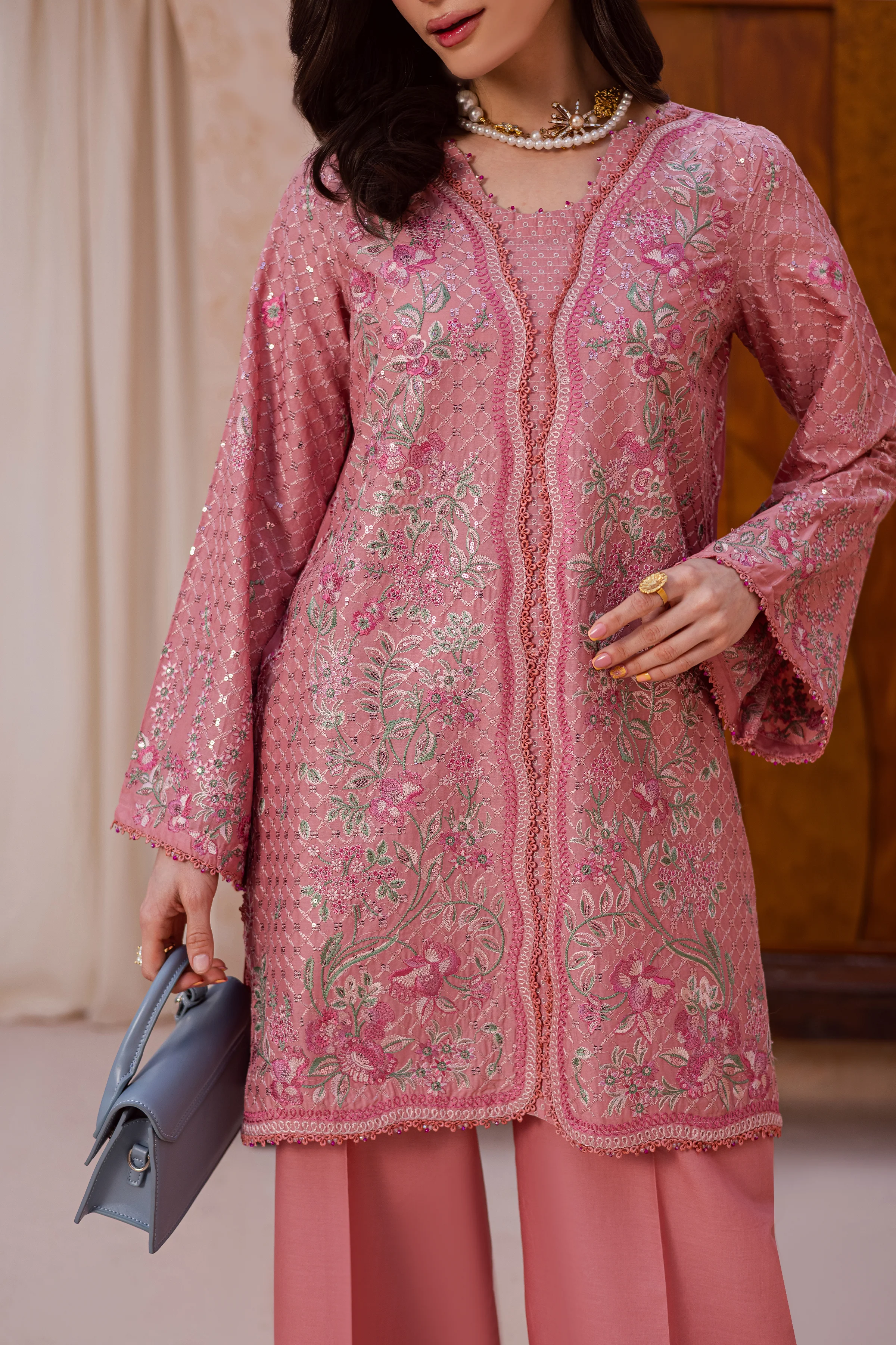 Taffy Blush 2Pc - Festive Embroidered Lawn - Image 8
