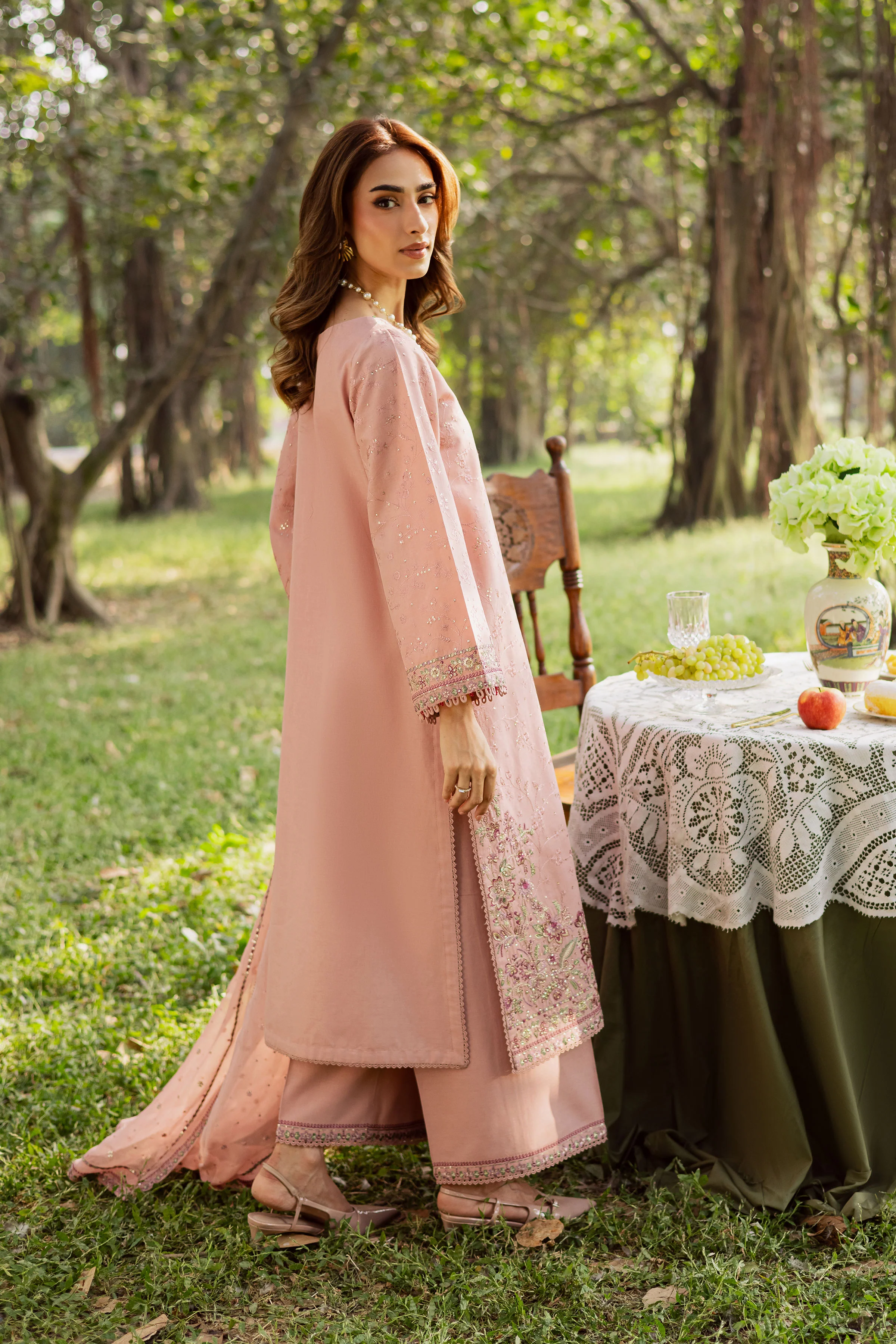 Taffy Pie 3Pc - Embroidered Khaddar Dress - Image 6