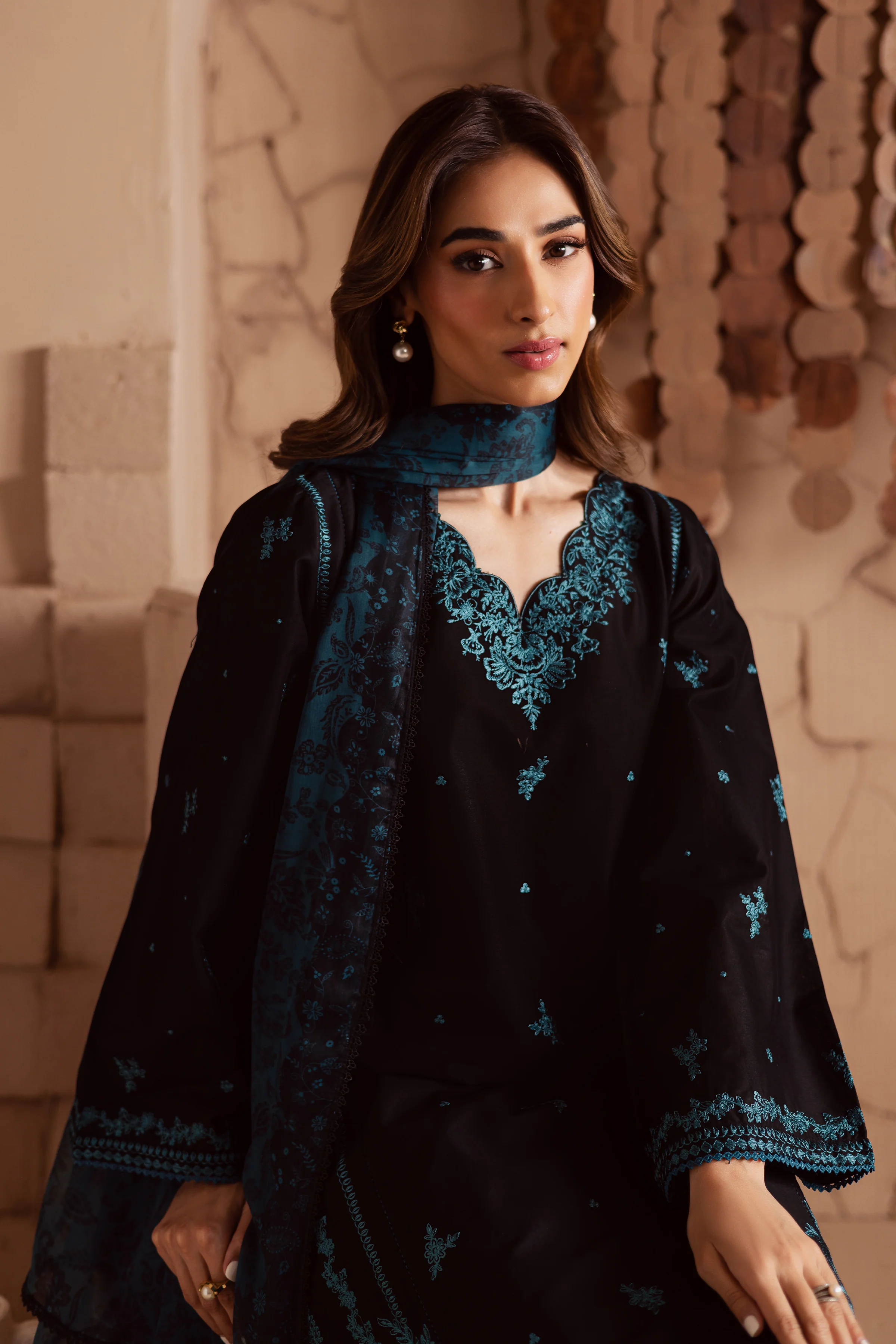 Tea light 3Pc - Embroidered Lawn Dress - Image 6