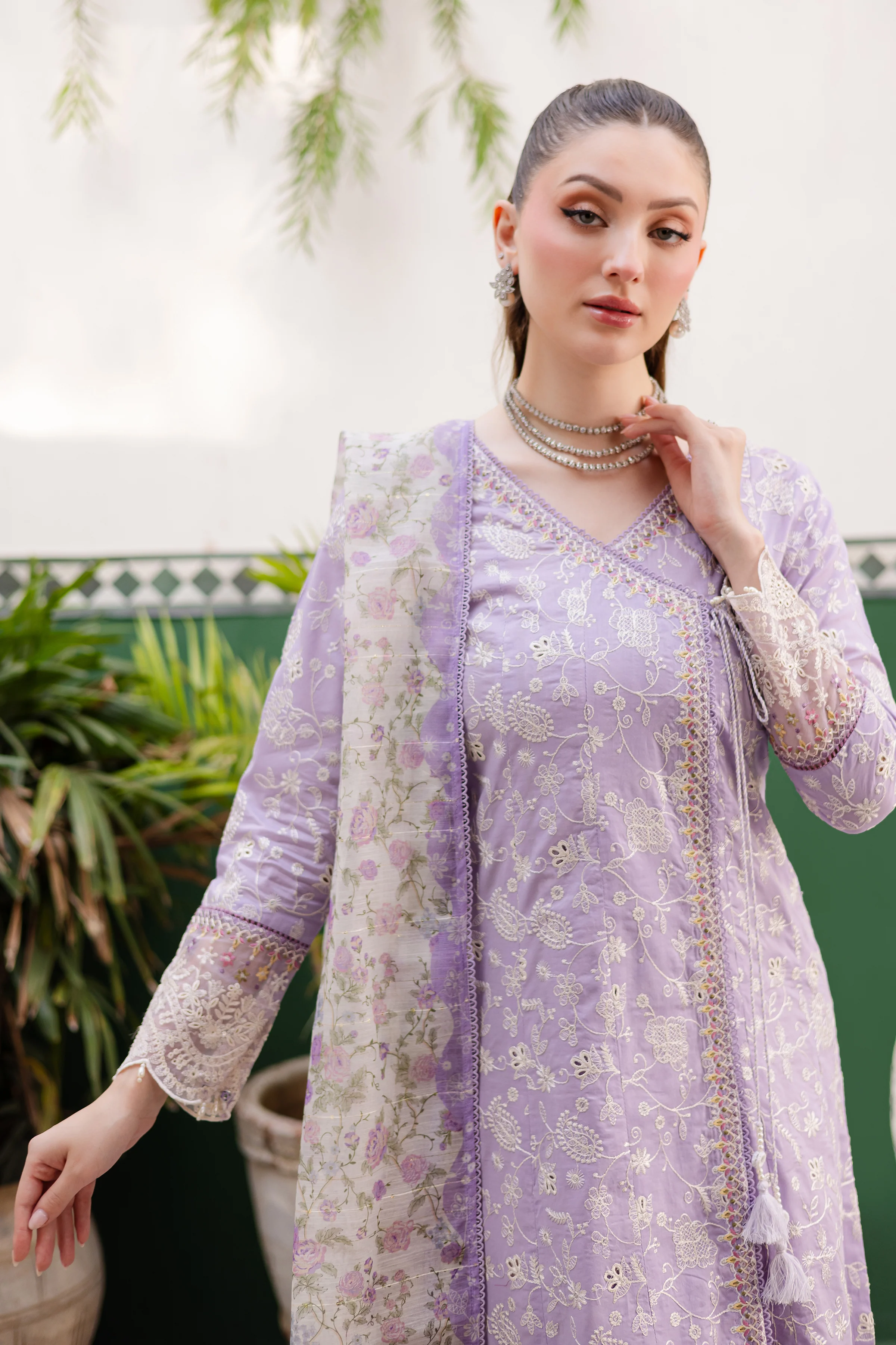 Thistle 3Pc - Embroidered Lawn Dress - Image 2