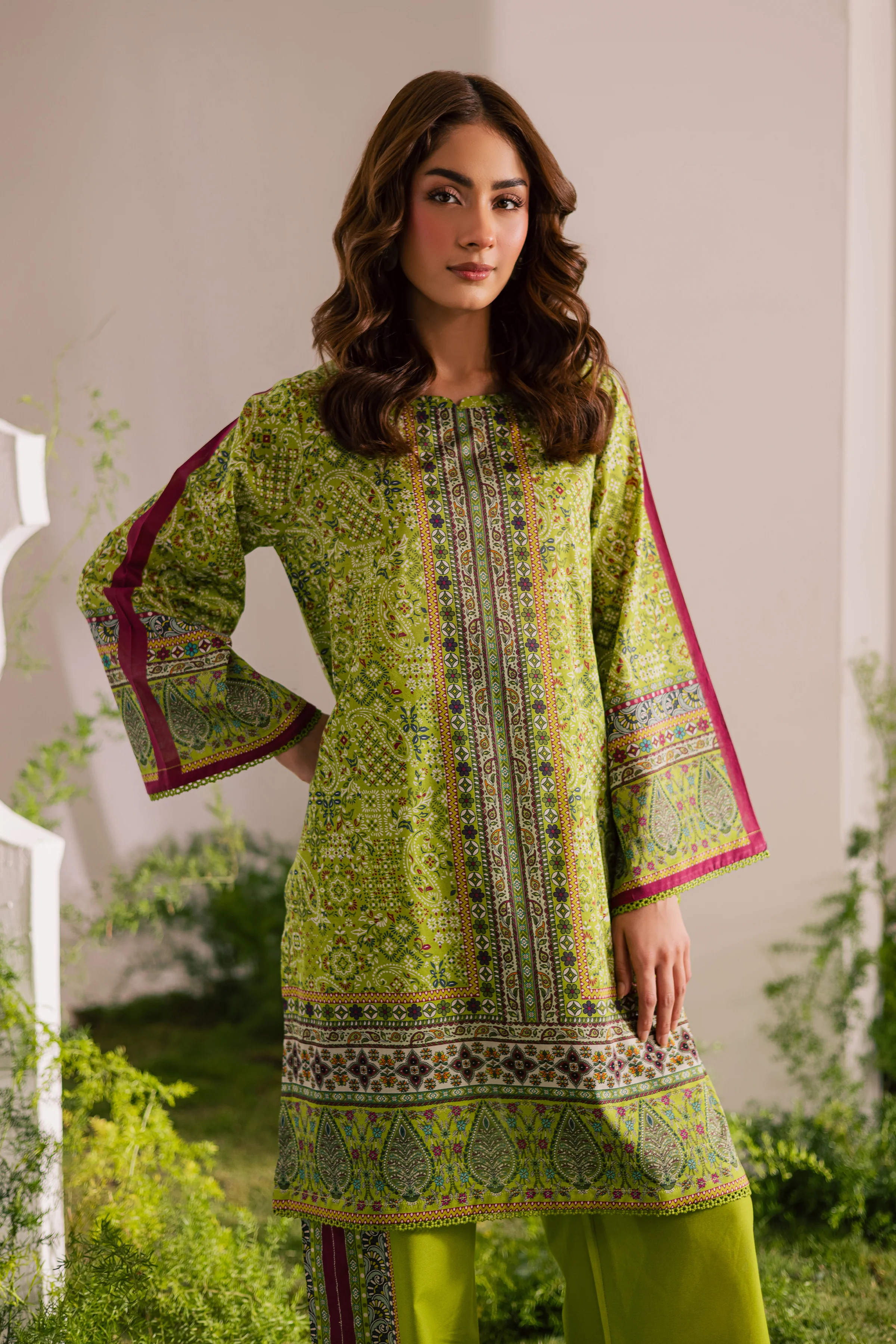 Tinker Bell 2Pc - Printed Lawn Dress - Image 2