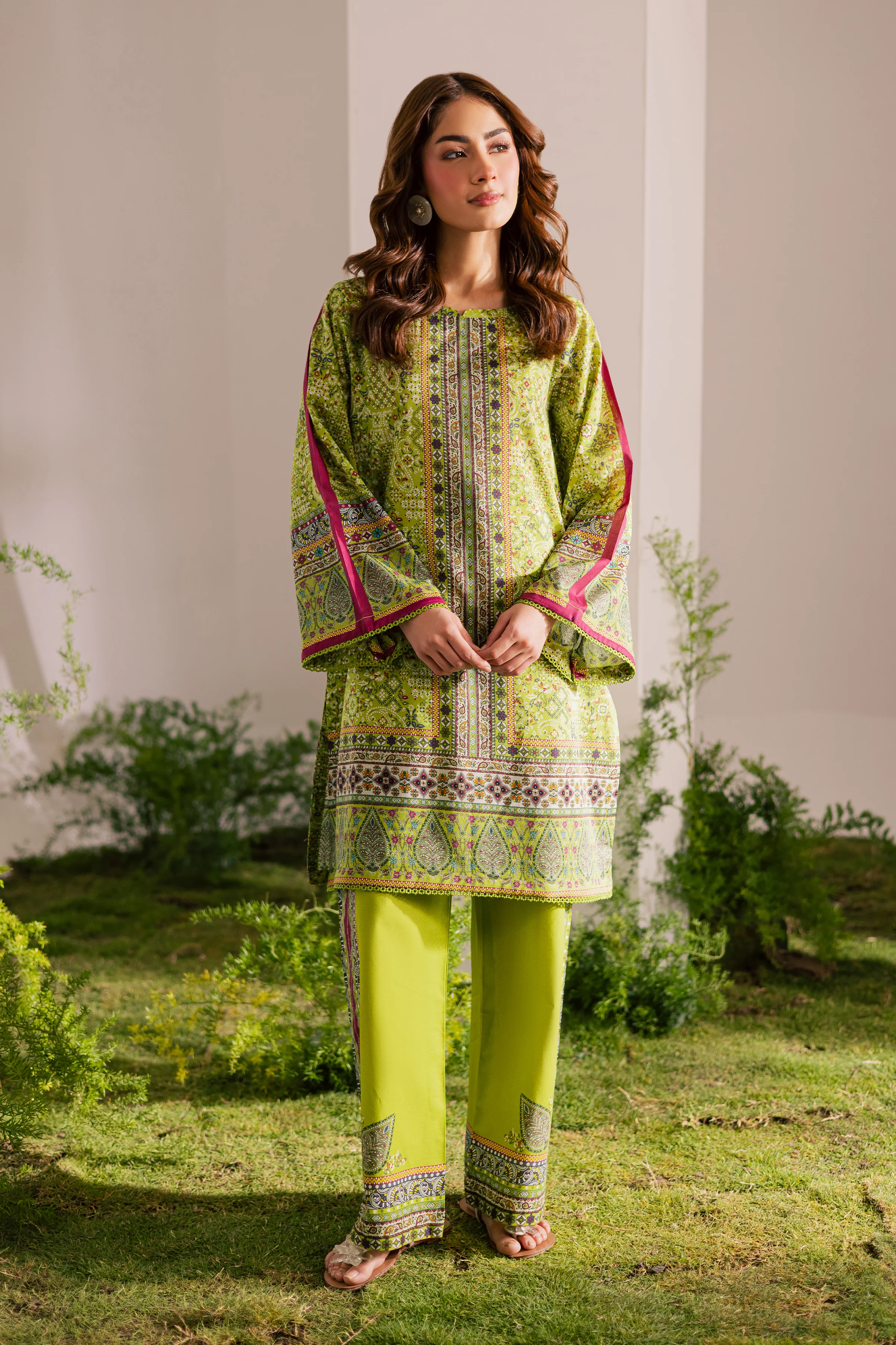 Tinker Bell 2Pc - Printed Lawn Dress - Image 5